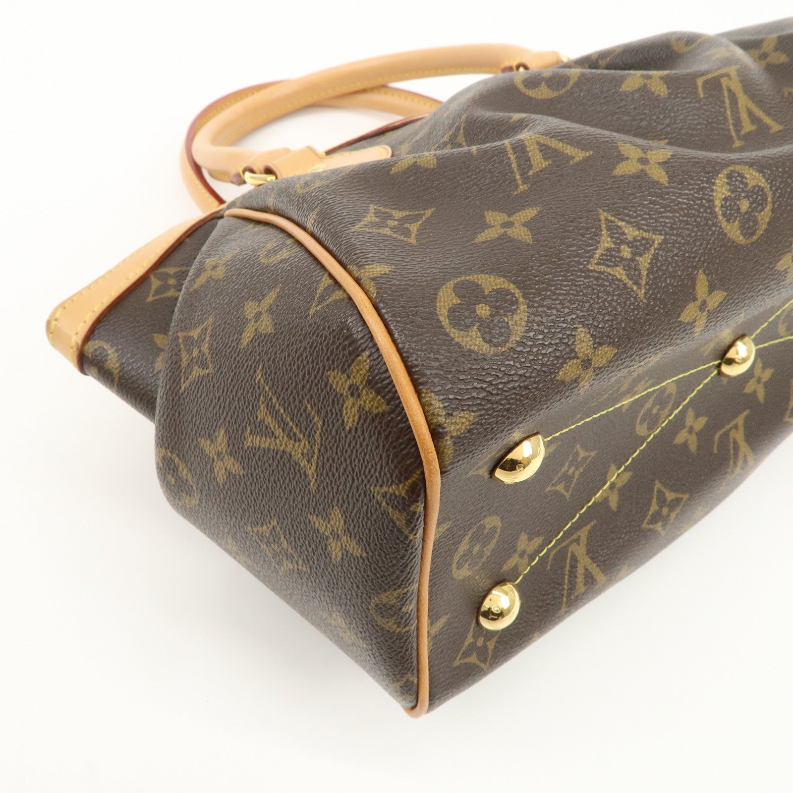 Louis Vuitton Monogram Tivoli PM Hand Bag Shoulder Bag Brown M40143