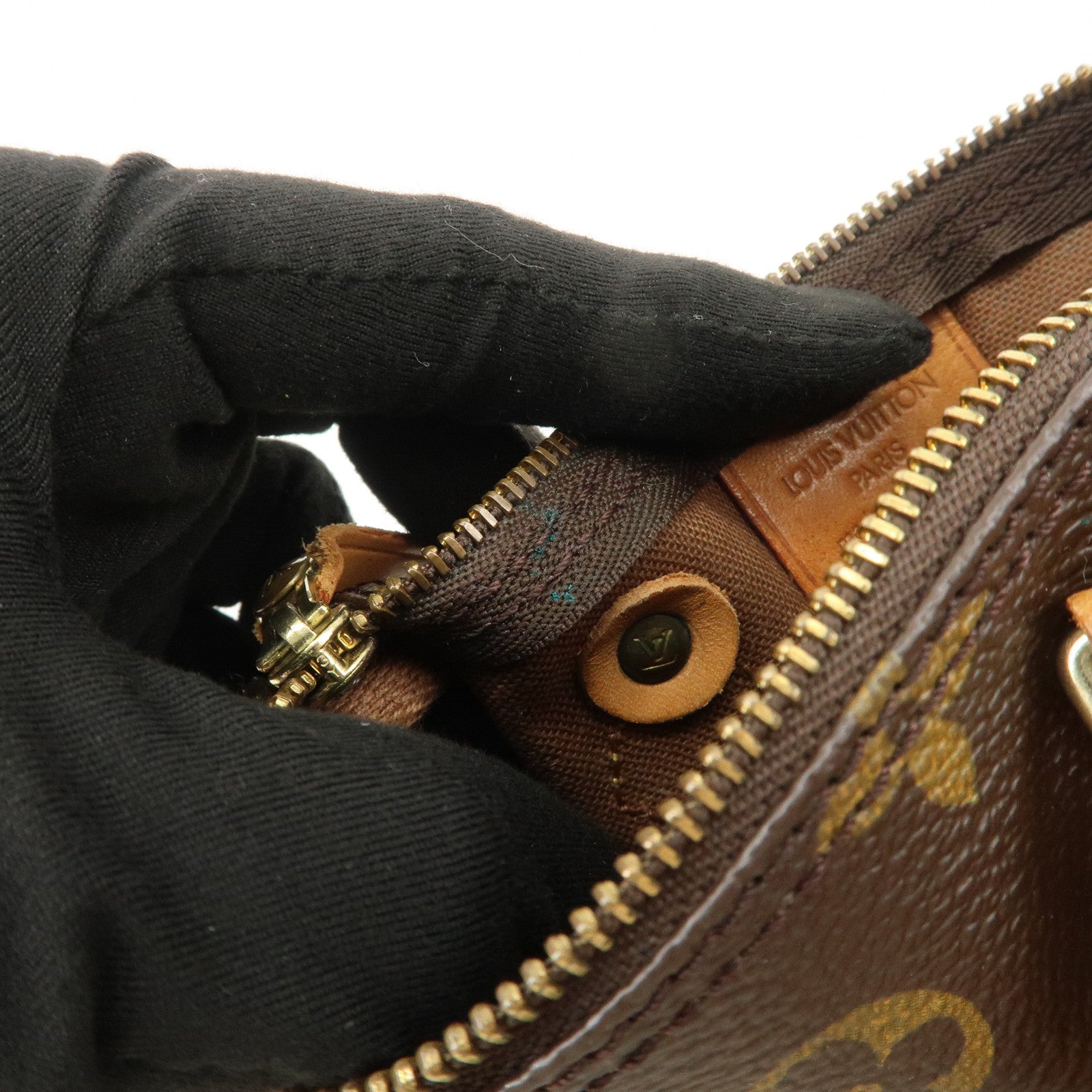 Louis Vuitton Monogram Mini Speedy Hand Bag Brown M41534 Used