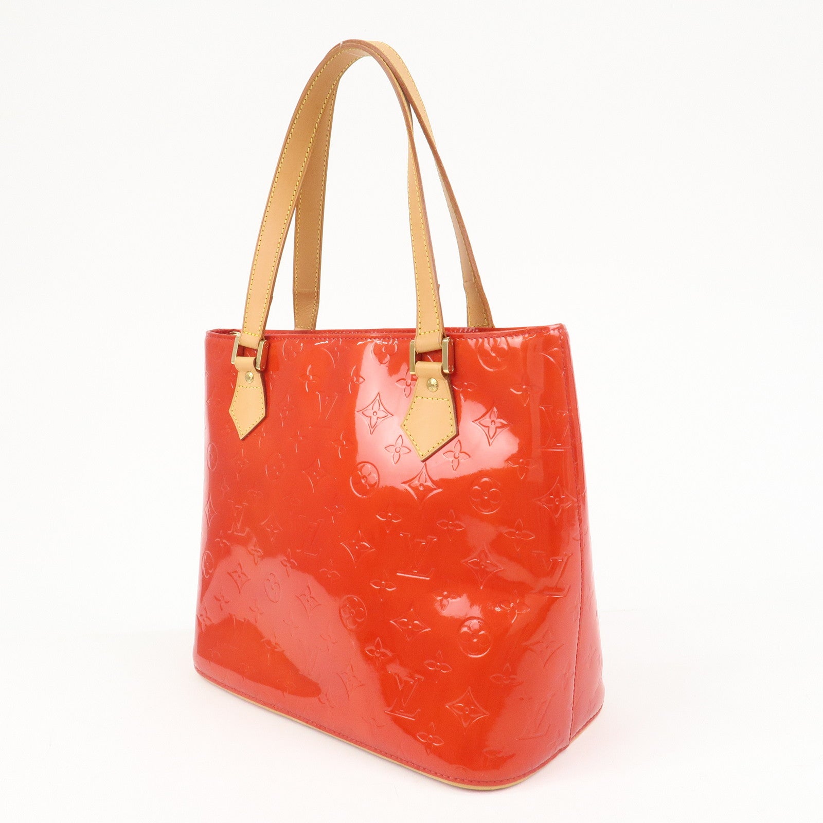Louis Vuitton Monogram Vernis Leather Houston Hand Bag RougeM91092