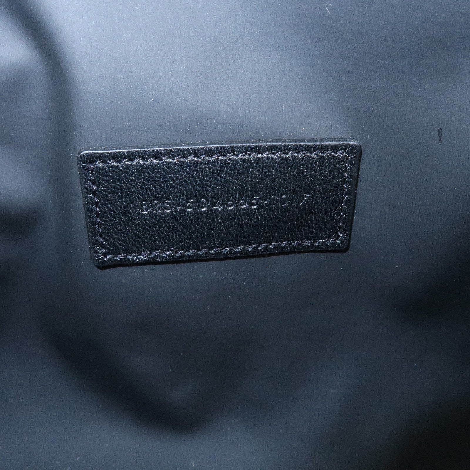 SAINT LAURENT Leather Pouch Cosmetic Pouch Light Grey