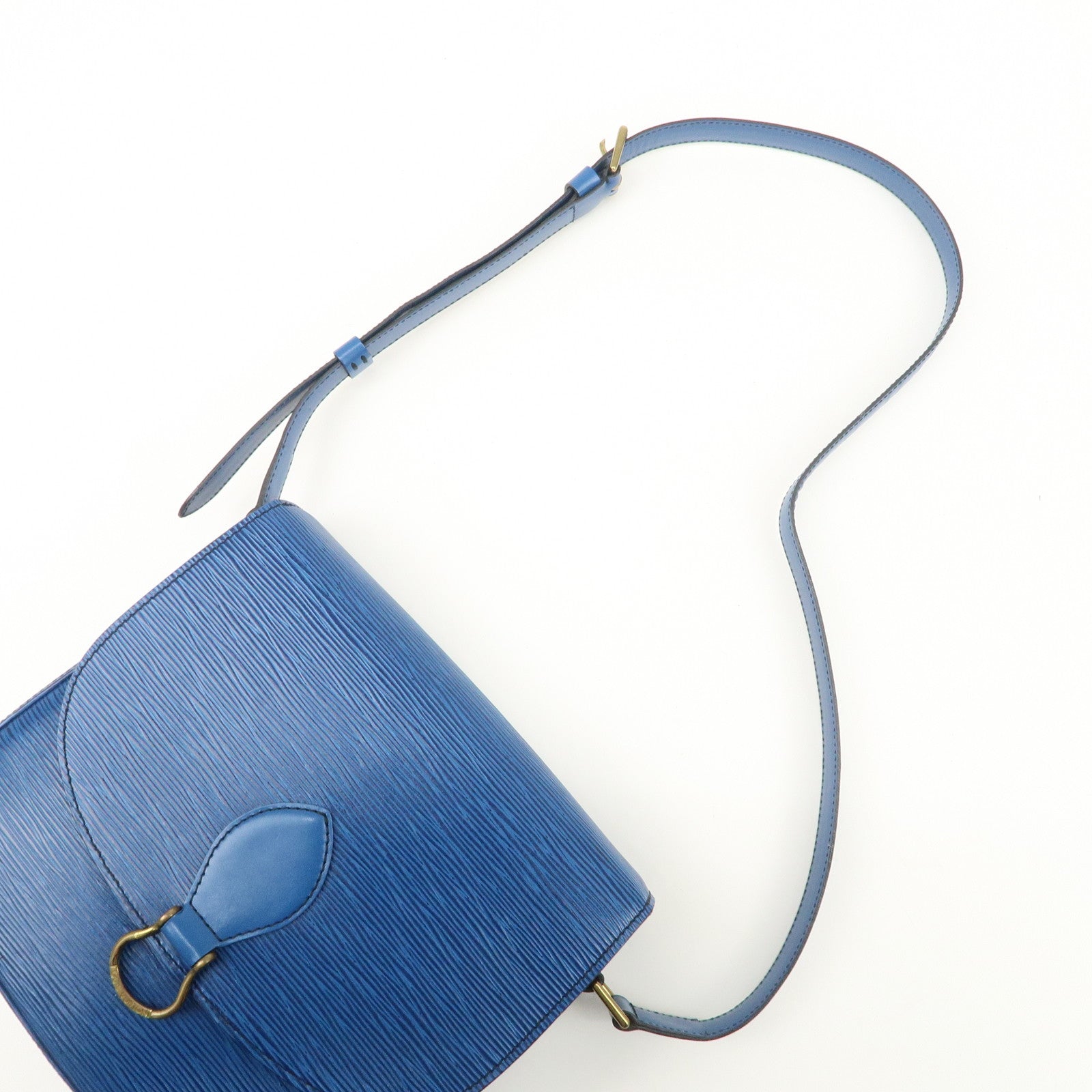 Louis Vuitton Epi Saint Cloud Shoulder Bag Toledo Blue M52195