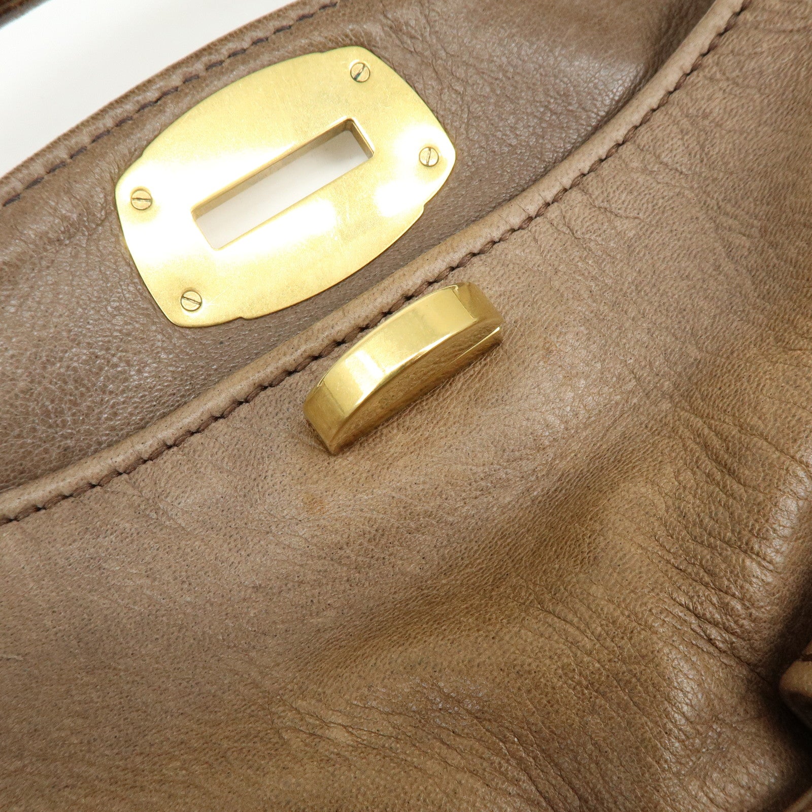 MIU MIU Leather 2Way Bag Hand Bag Shoulder Bag RR1591