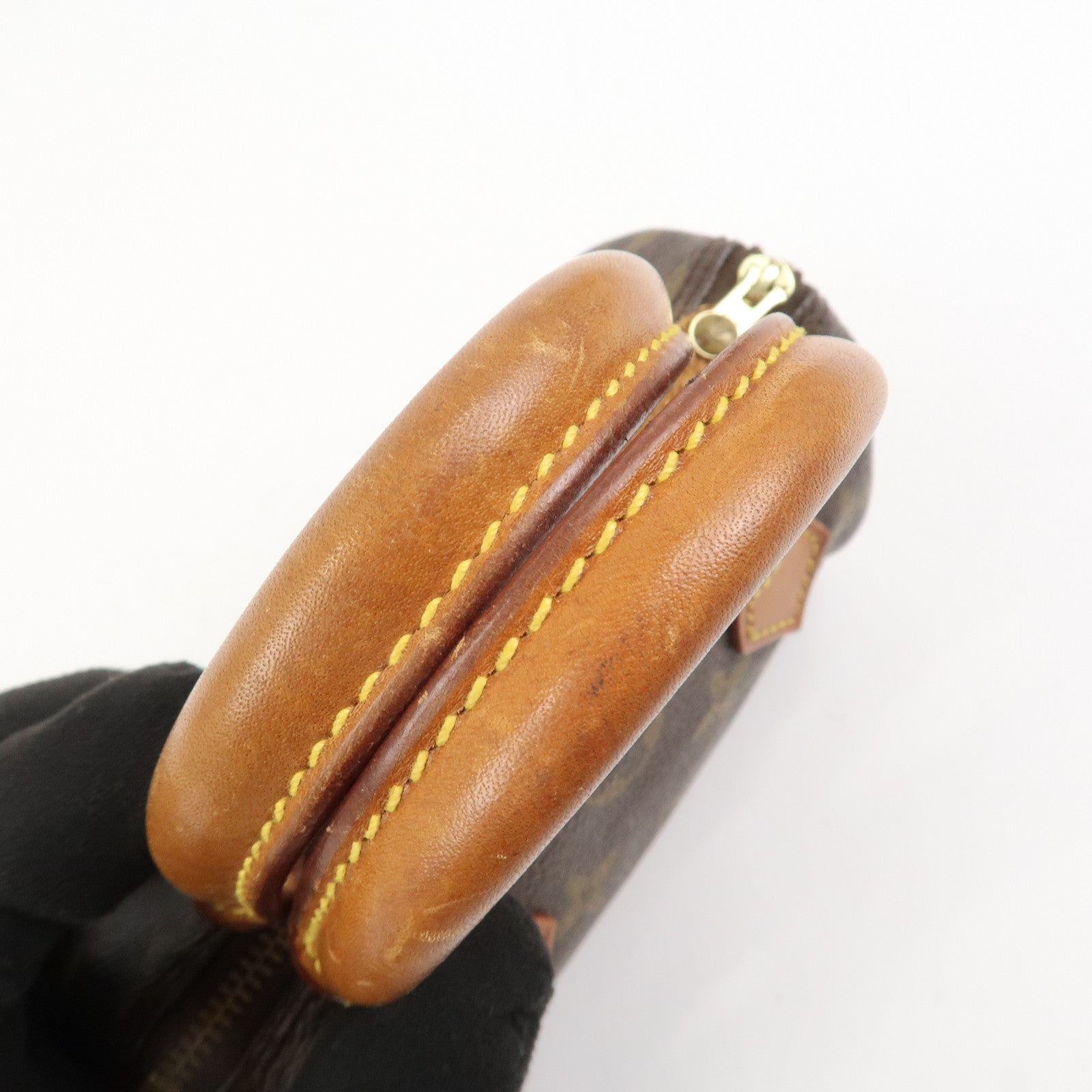Louis Vuitton Monogram Mini Speedy Hand Bag Brown M41534