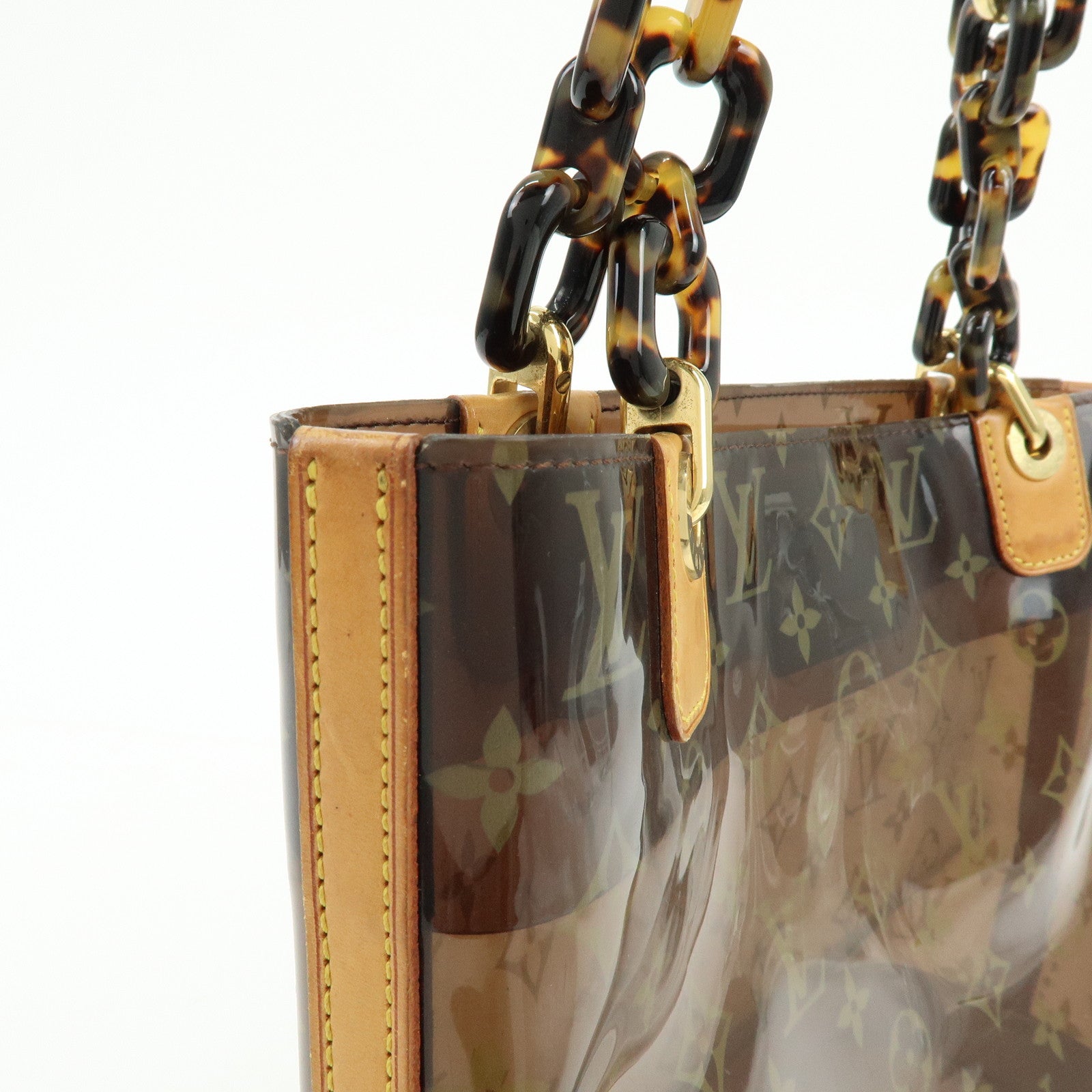 Louis Vuitton Monogram Cabas Ambre PM Tote Bag Clear Brown M92502