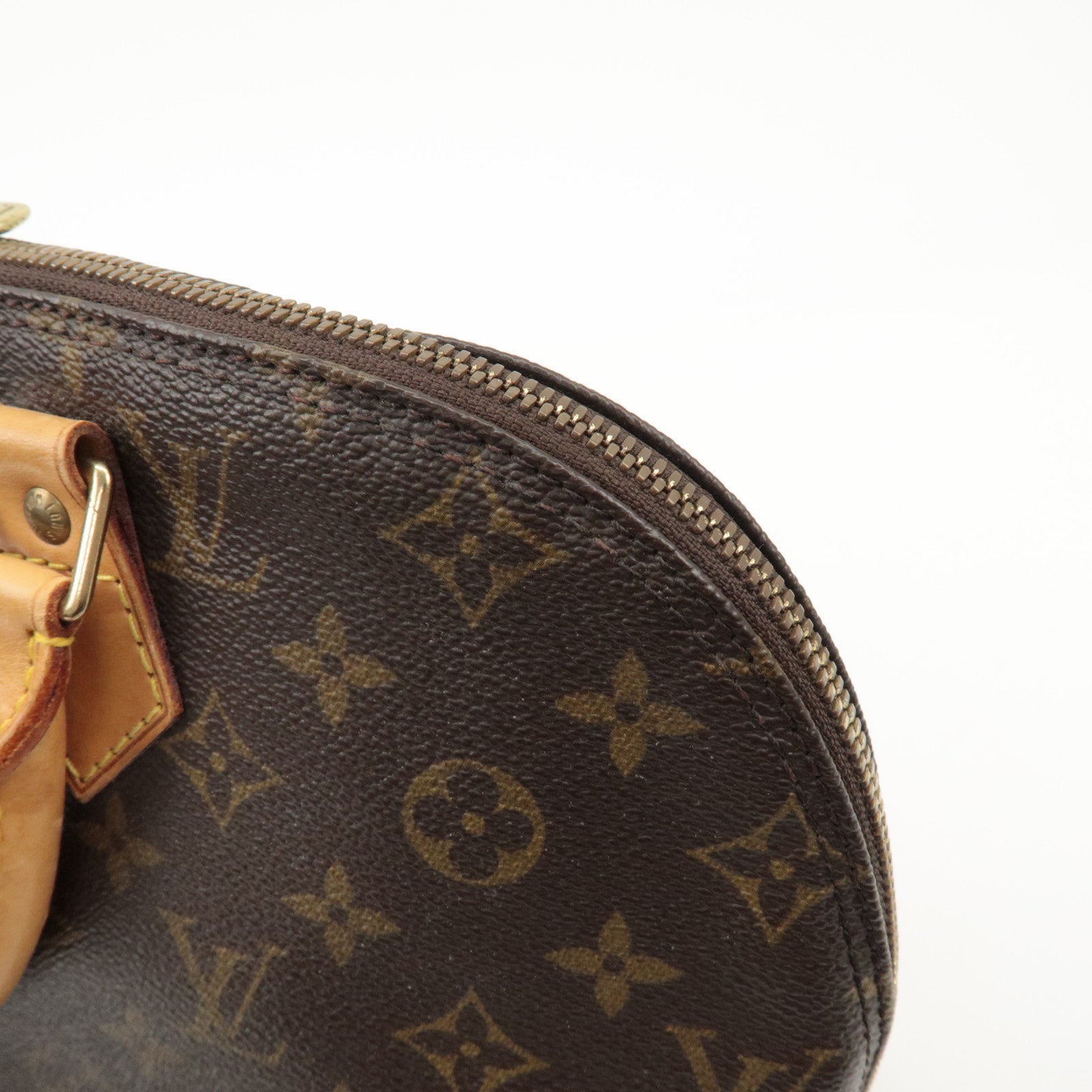 Louis Vuitton Monogram Canvas Alma Hand Bag Brown M51130 Used
