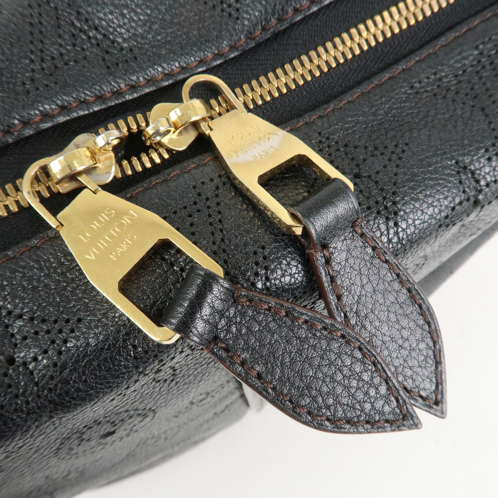 Louis Vuitton Monogram Mahina Selene MM 2Way Hand Bag Noir M93987