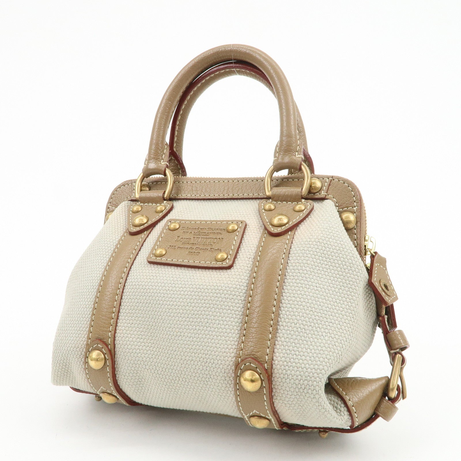 Louis Vuitton Antigua Toile Trianon Sac de Nuit PM Hand Bag M48827