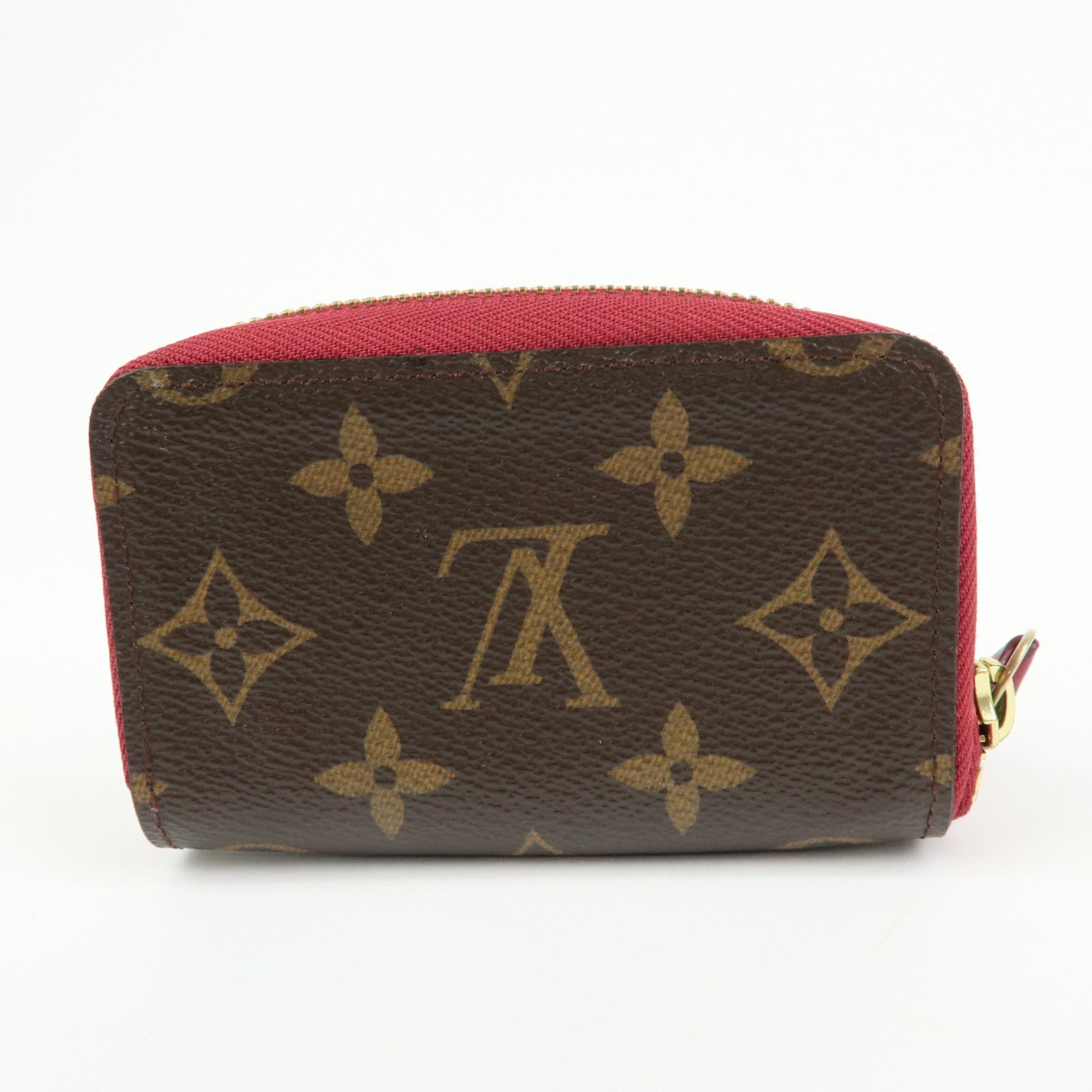 Louis Vuitton Monogram Multicartes Card Case Brown Fuchsia M61299