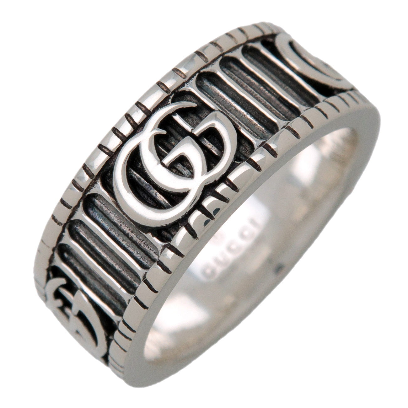 GUCCI Double G Ring SV925 Silver #14 US6.5 EU53 HK14