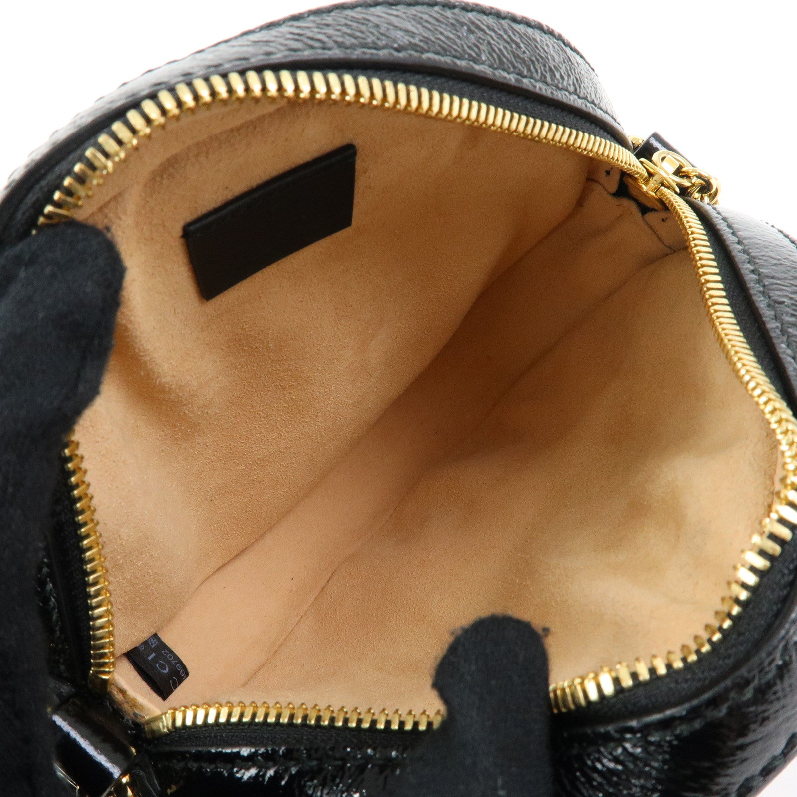 GUCCI Ophidia Sherry Double G Round Mini Chain Shoulder Bag 550618