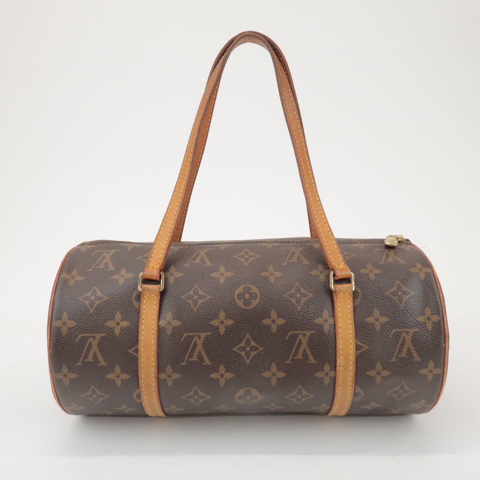 Louis Vuitton Monogram Papillon 30 Hand Bag Brown M51385