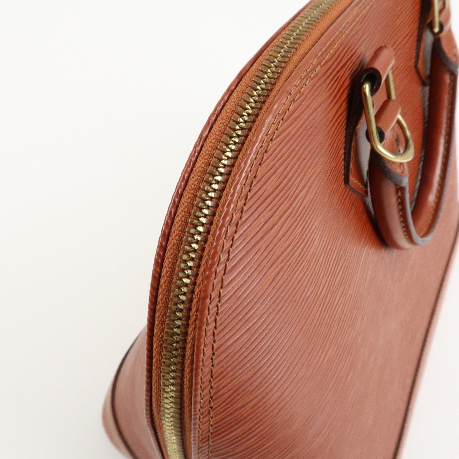 Louis Vuitton Epi Leather Alma Hand Bag Kenya Brown M52143 Used