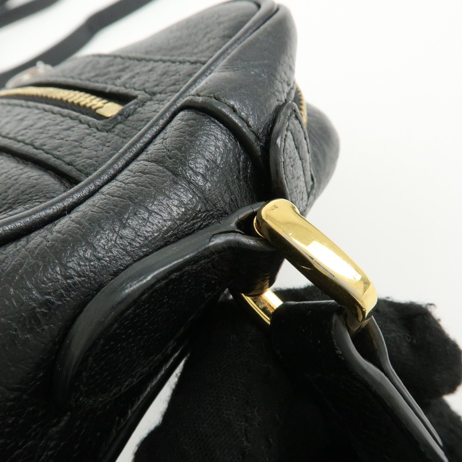 GUCCI Sherry Ophidia Leather Shoulder Crossbody Bag Black 517350