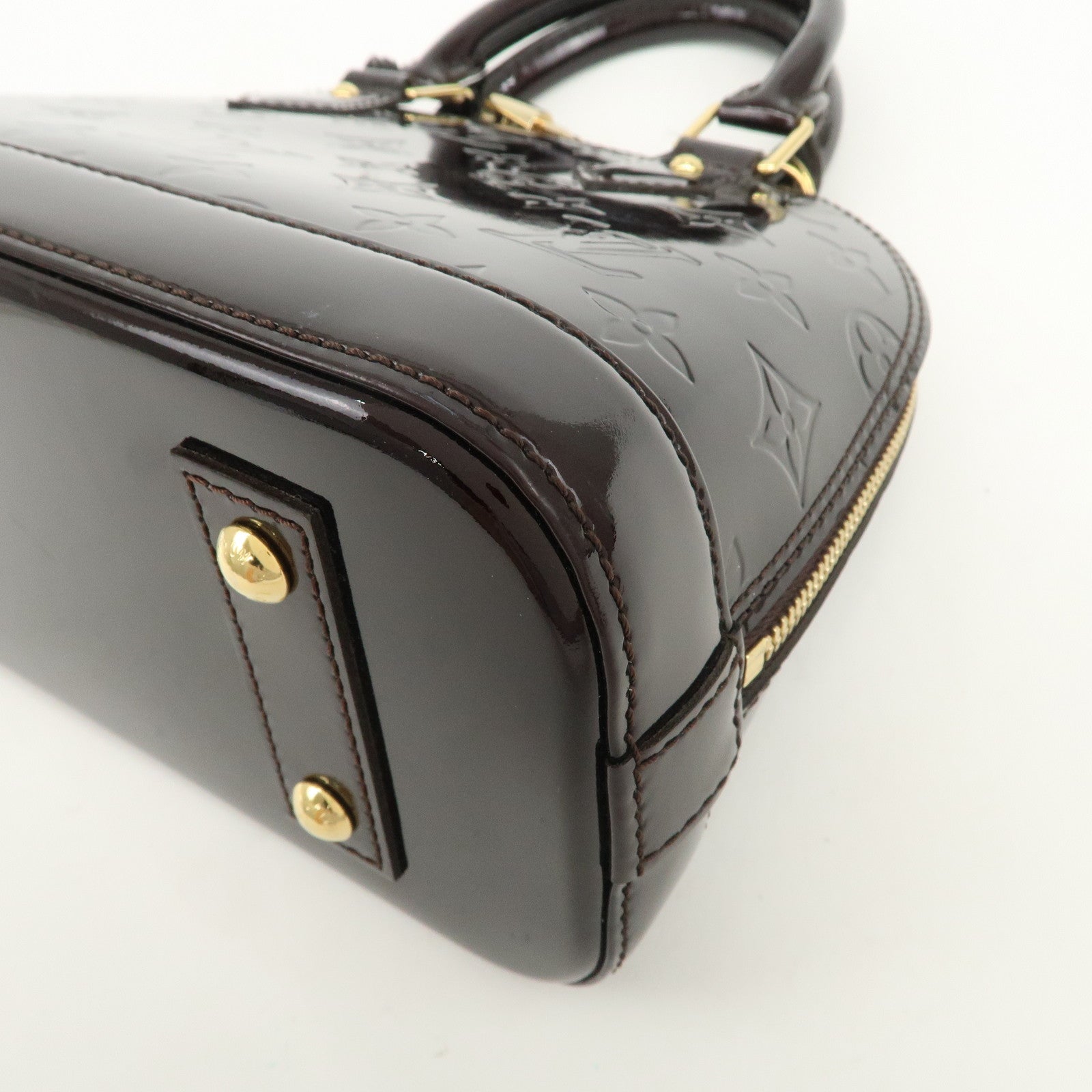 Louis Vuitton Monogram Vernis Alma BB 2Way Bag Amarante M91678