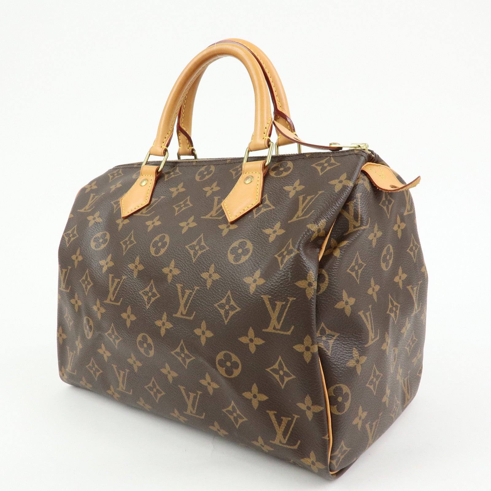 Louis Vuitton Monogram Speedy 30 Boston Bag Hand Bag Brown M41108