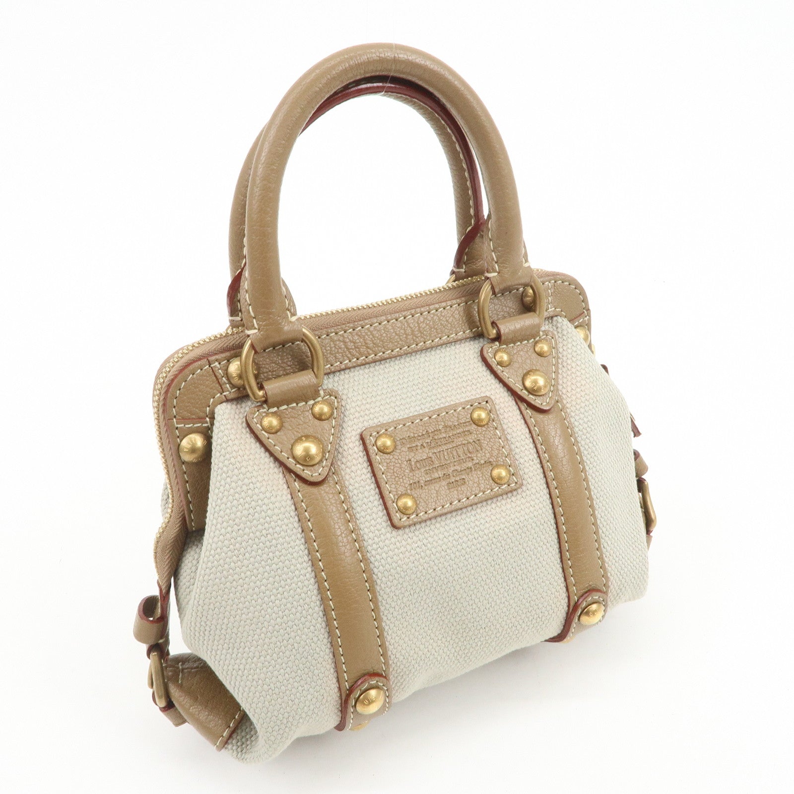 Louis Vuitton Antigua Toile Trianon Sac de Nuit PM Hand Bag M48827