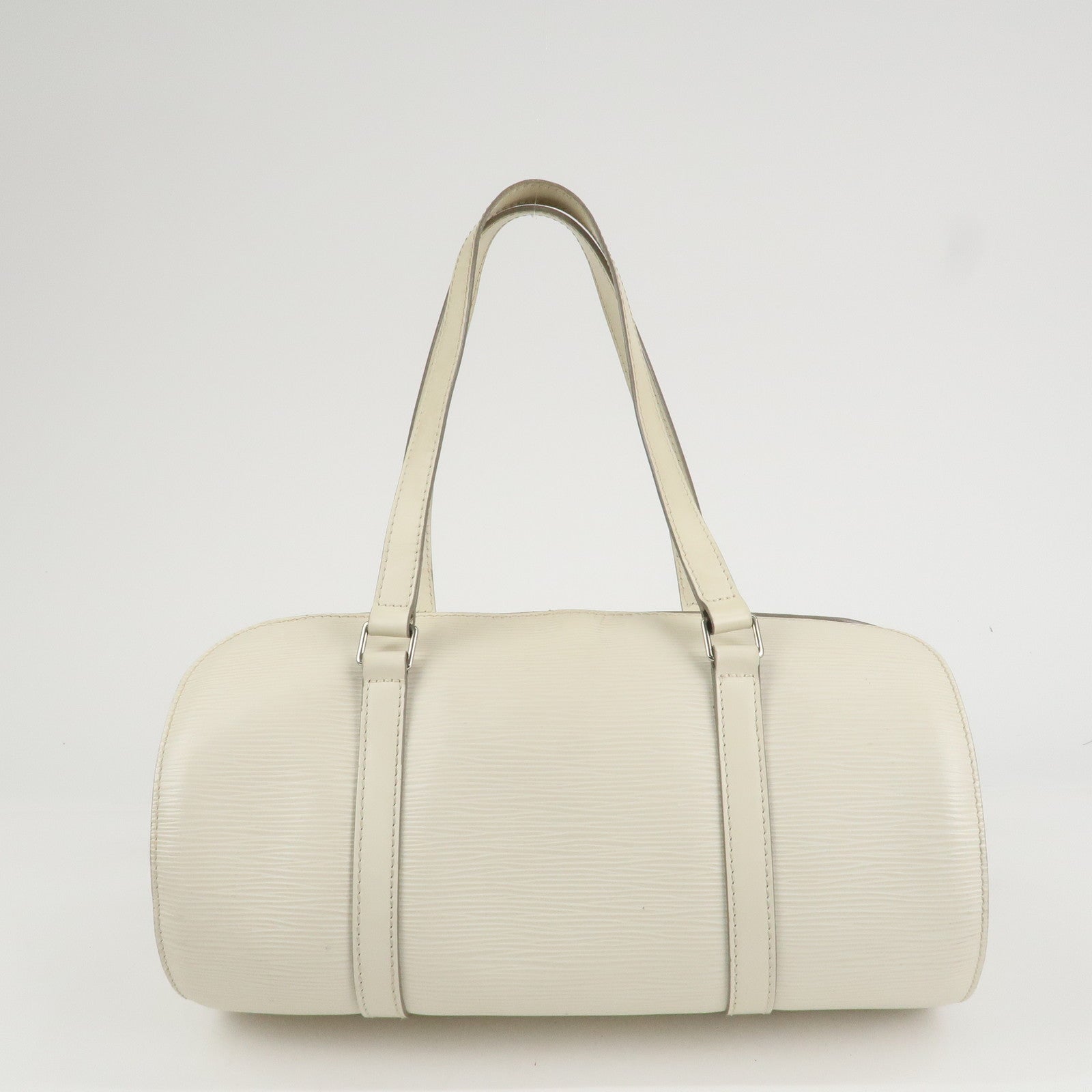 Louis Vuitton Epi Leather Soufflot Shoulder Bag Hand Bag Ivory White Used