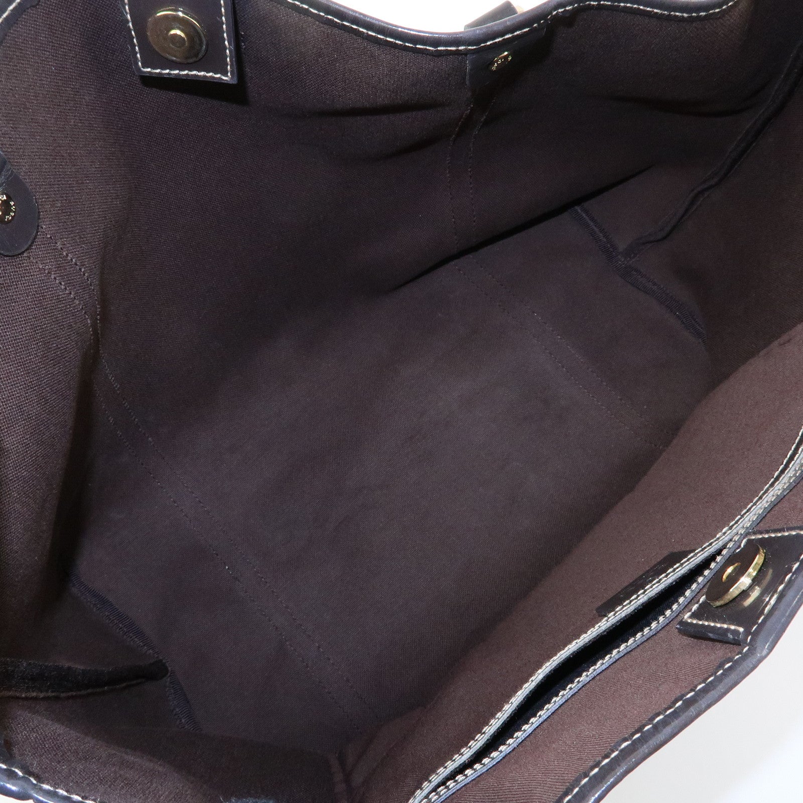 GUCCI GG Supreme Patent Leather Tote Bag Shoulder Bag Brown 197953