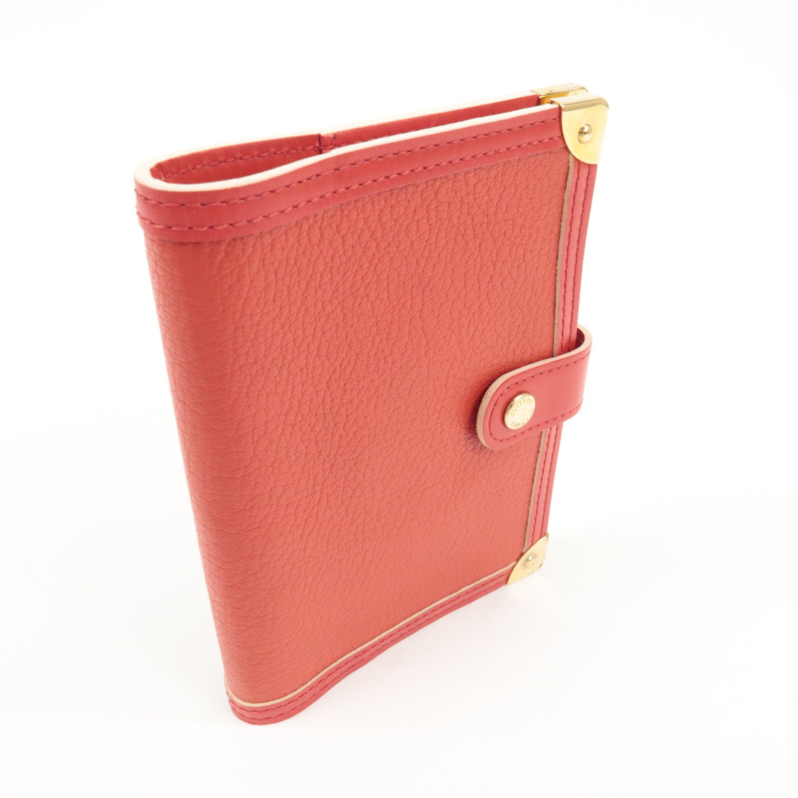 Louis Vuitton Suhari Leather Agenda PM Planner Cover Red Used