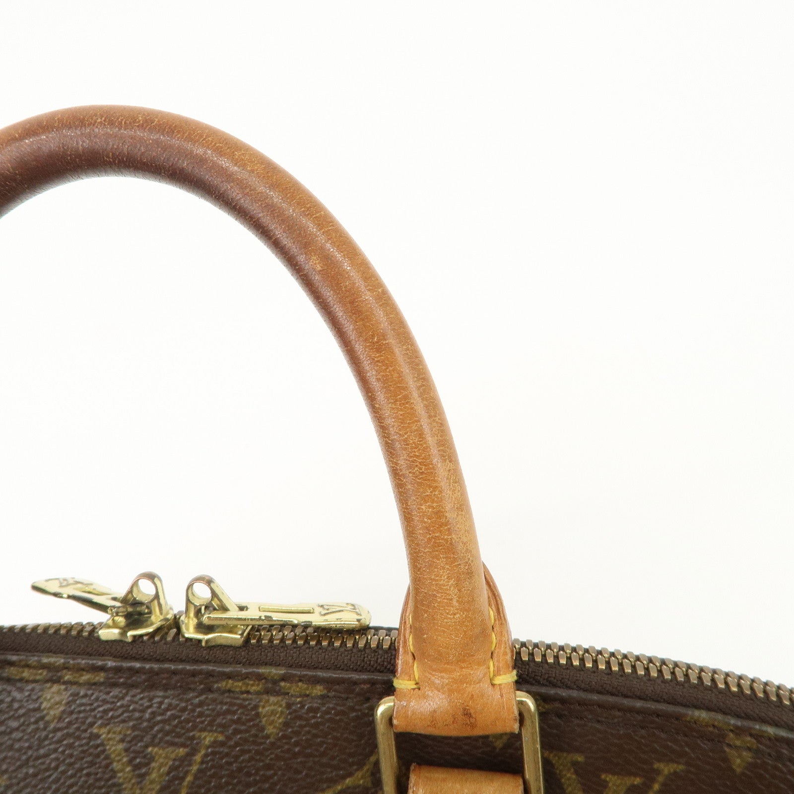 Louis Vuitton Monogram Alma Hand Bag Brown M51130 Used