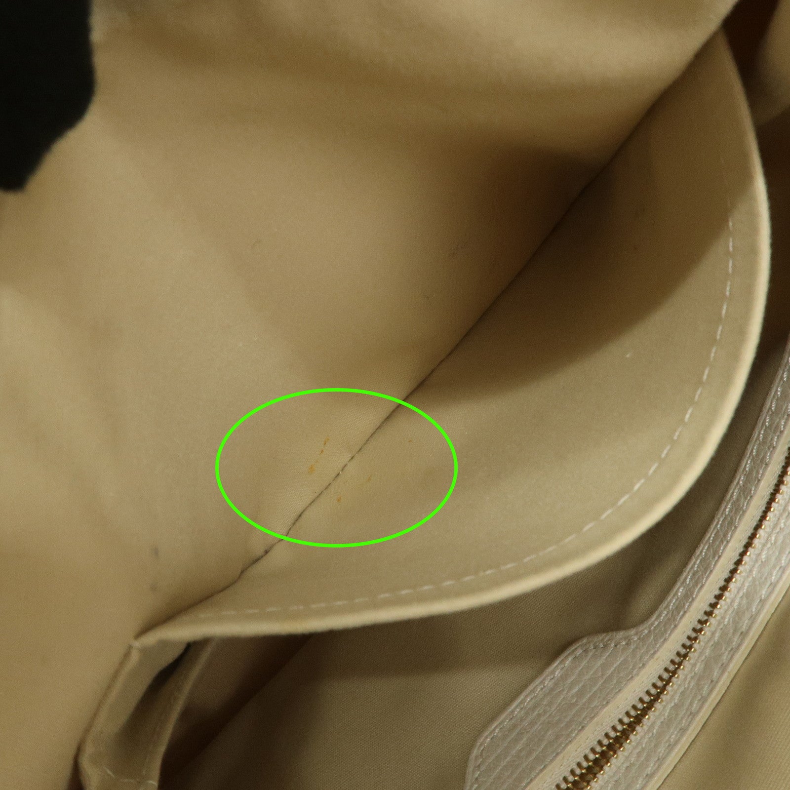 Louis Vuitton Monogram Mini Lin Boulogne Hand Bag Dune M95317
