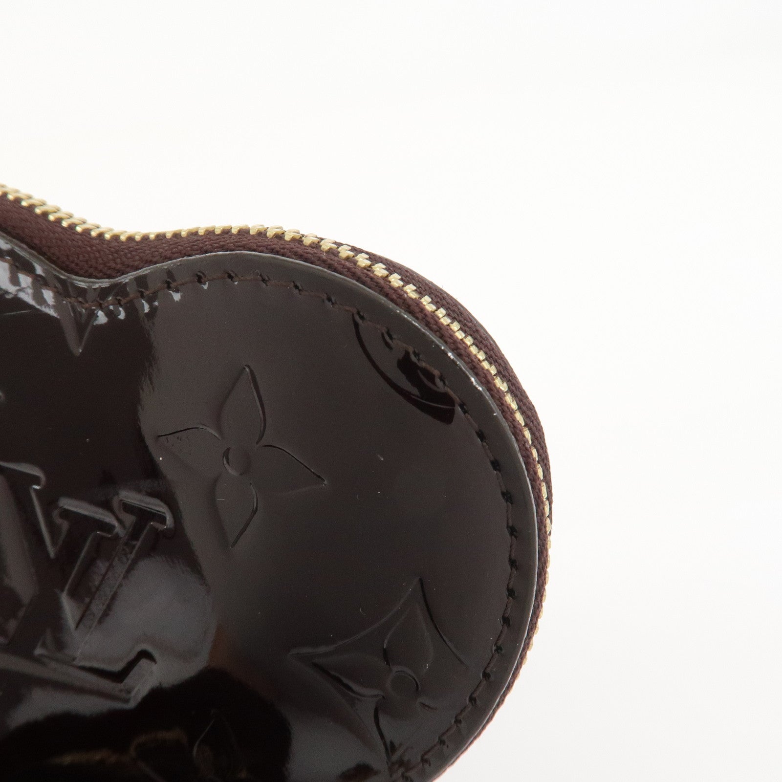 Louis Vuitton Monogram Vernis Porte Monnaie Coeur Amarante M93561