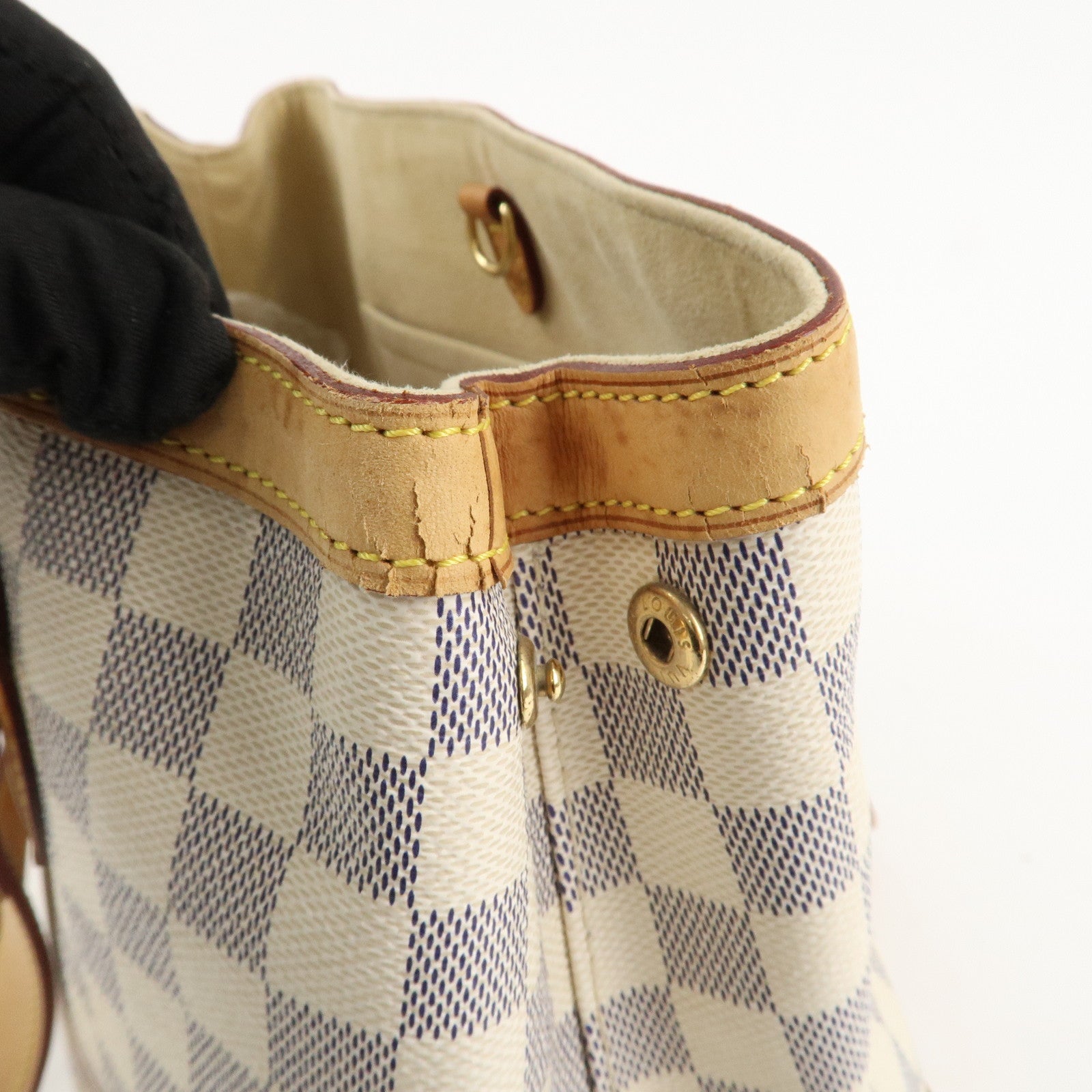 Louis Vuitton Damier Azur Hampstead PM Hand Bag Ivory N51207 Used