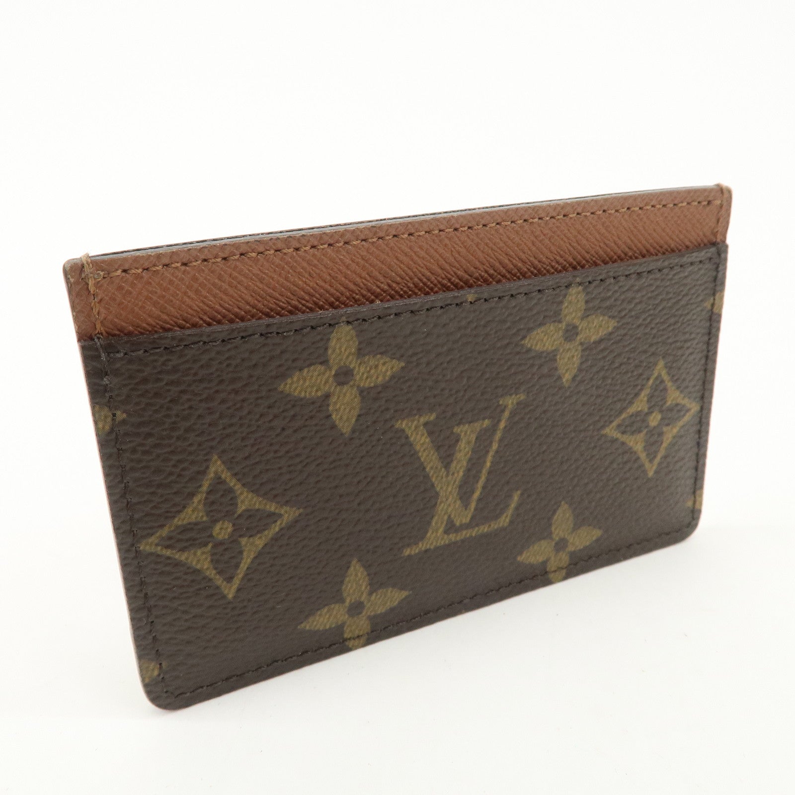 Louis Vuitton Monogram Canvas Porte Cartes Card Case M61733 Used