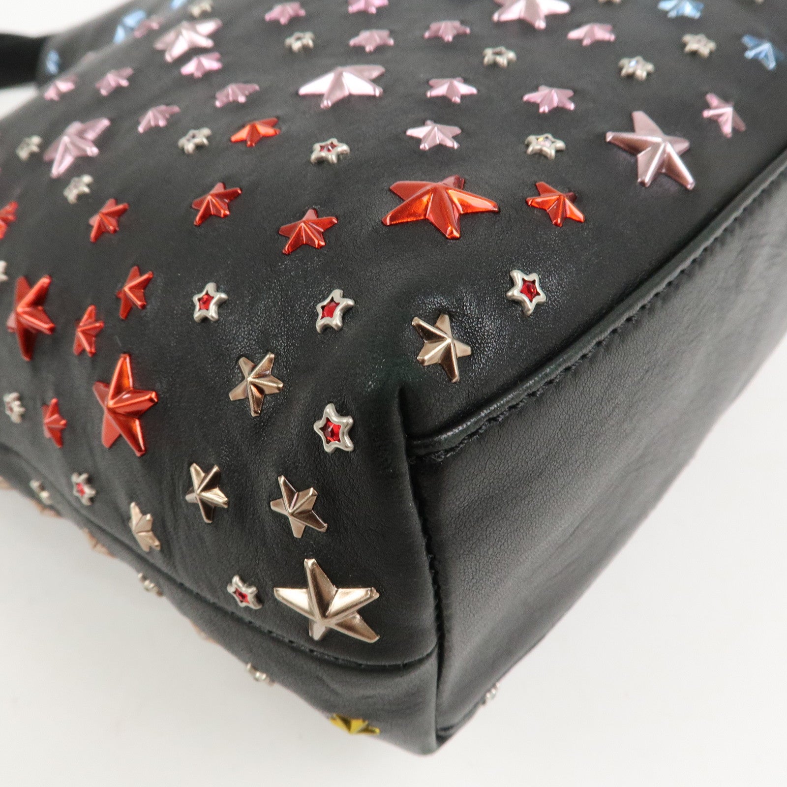 JIMMY CHOO Studs Leather 2Way Bag Shoulder Bag Japan Ltd