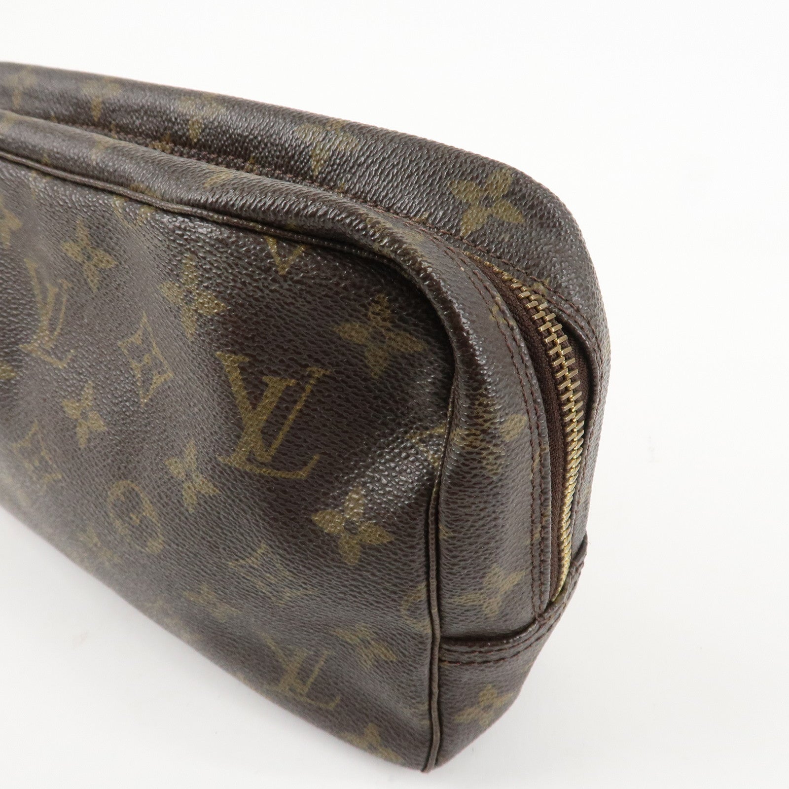Louis Vuitton Monogram Trousse Toilette 23 Pouch Brown M47524 Used