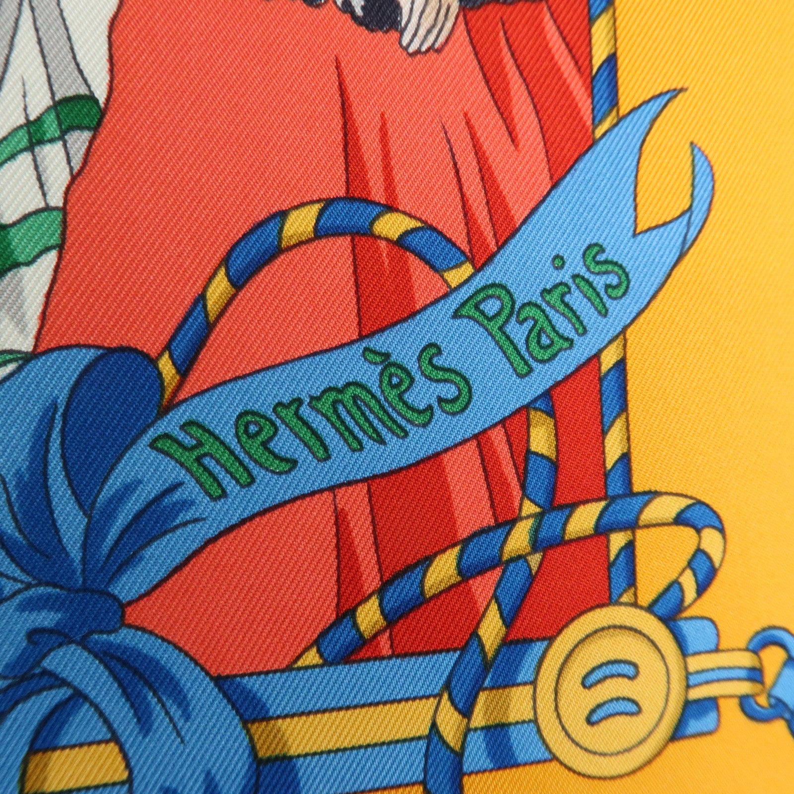 HERMES Carre 90 Silk 100% Scarf OMBRELLES ET PARAPLUIES