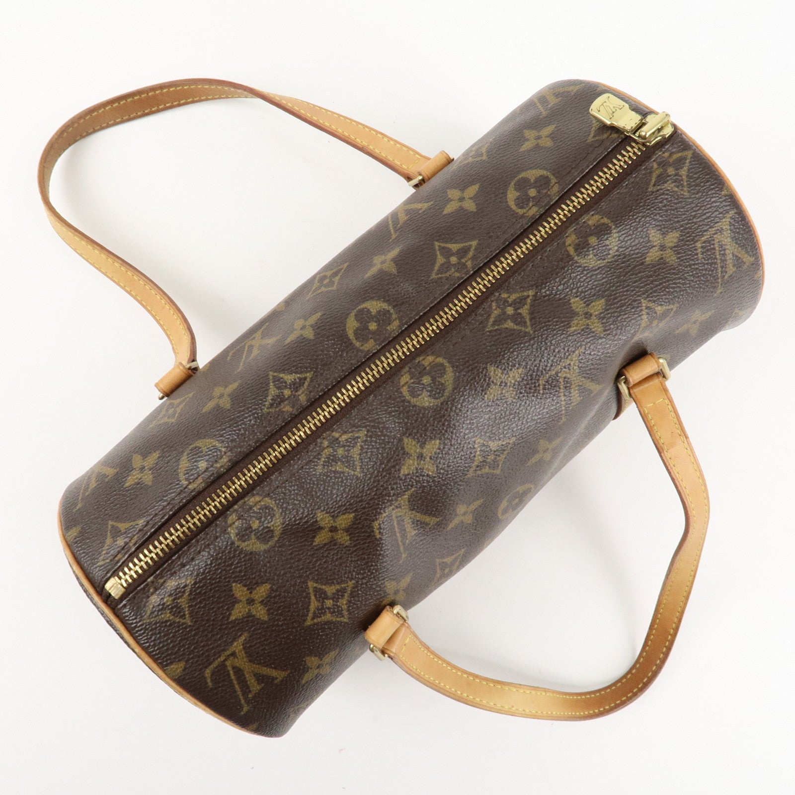 Louis Vuitton Monogram Papillon 26 Hand Bag Shoulder Bag Brown M51386 Used