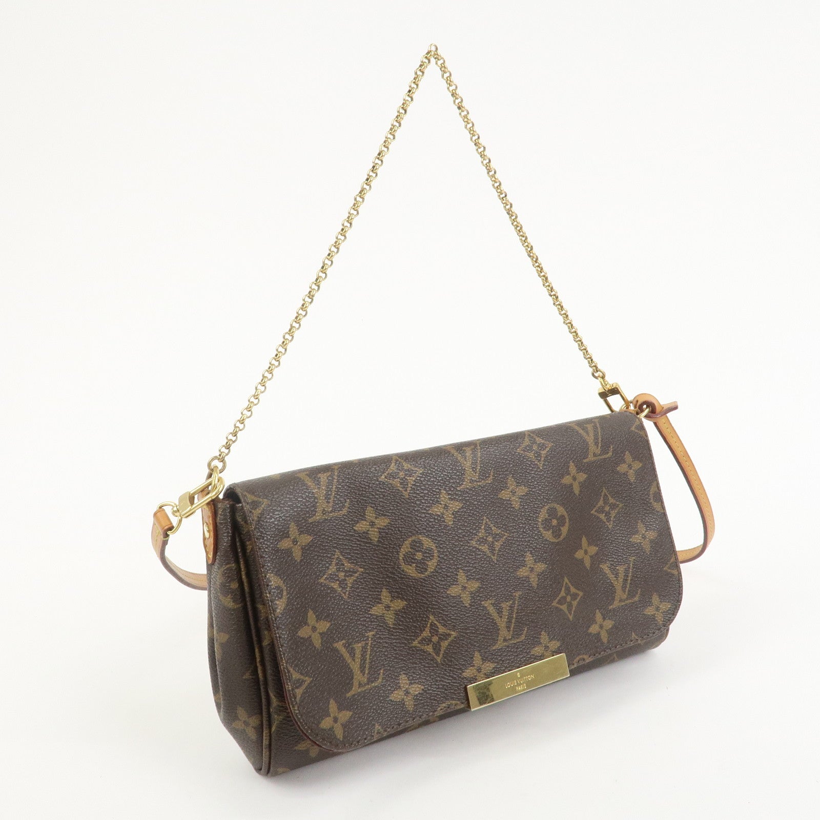 Louis Vuitton Monogram Favorite MM Shoulder Bag Brown M40718