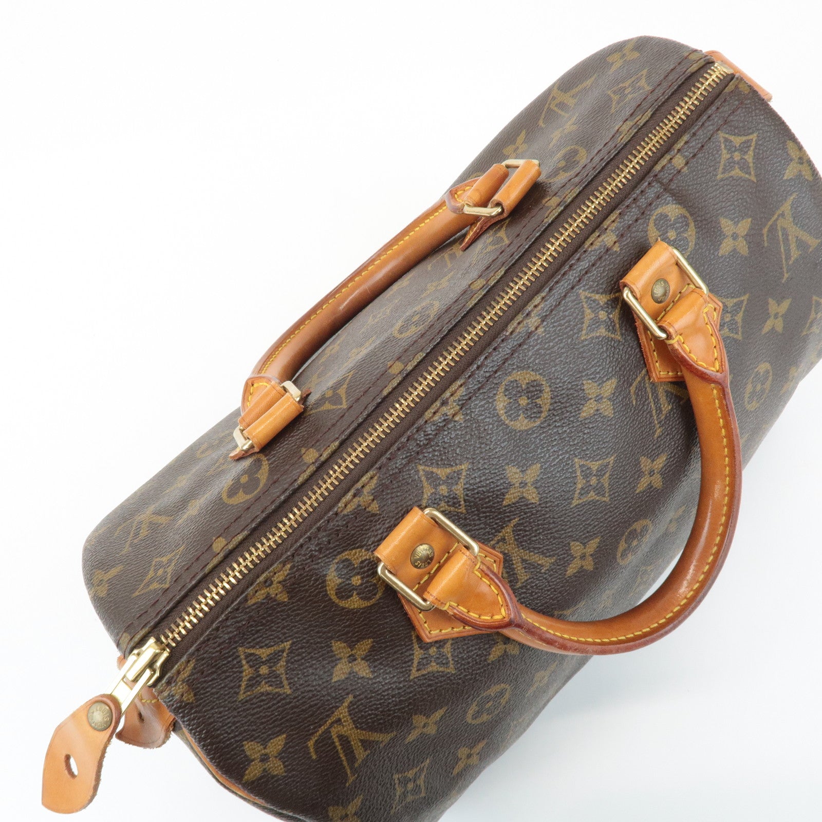 Louis Vuitton Monogram Speedy 30 Boston Bag Hand Bag Brown M41526