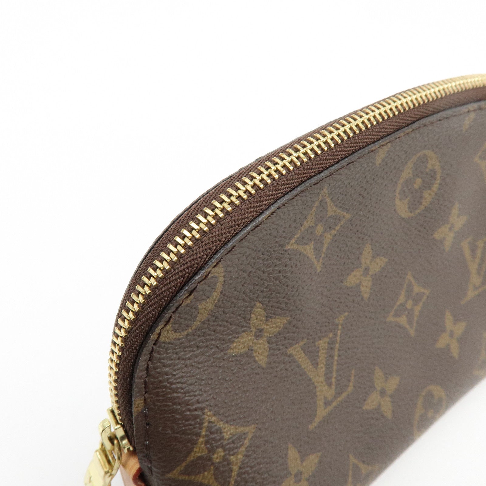 Louis Vuitton Monogram Pochette Cosmetic PM Pouch Brown M47515