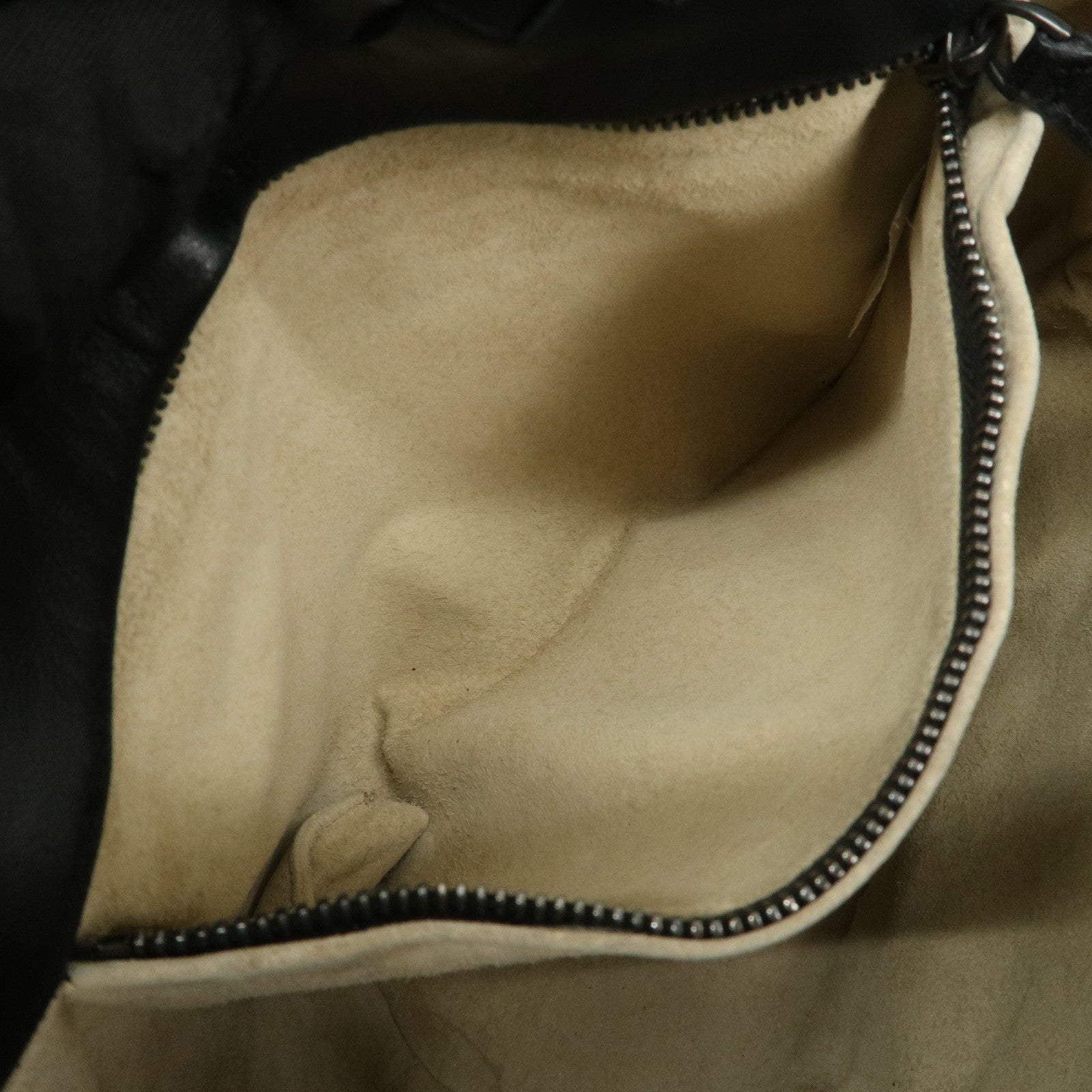 BOTTEGA VENETA Intrecciato Leather Tote Bag Hand Bag Black 225166