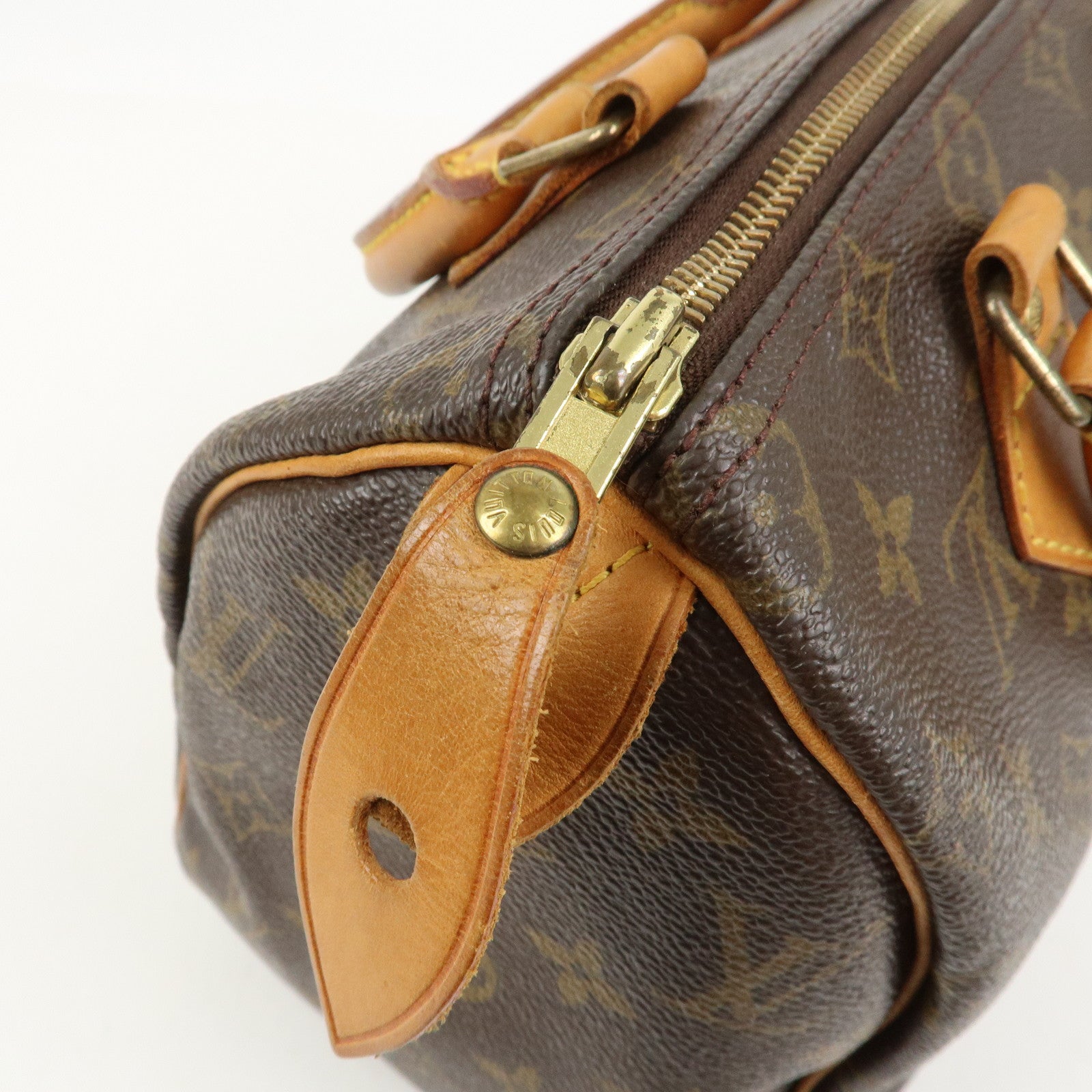 Louis Vuitton Monogram Speedy 25 Boston Bag Hand Bag Brown M41528