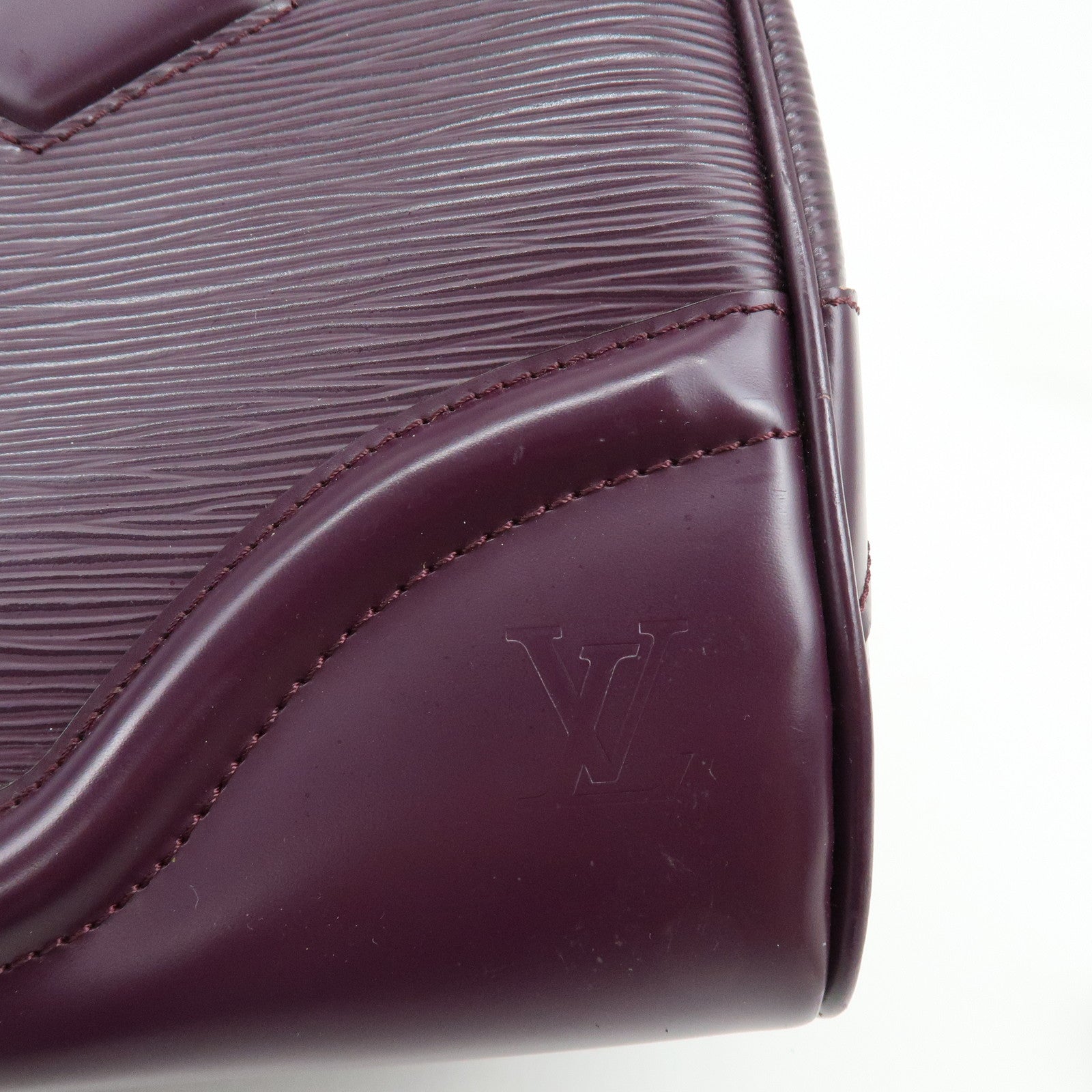 Louis Vuitton Epi Bowling Montaigne GM Hand Bag Cassis M5931K