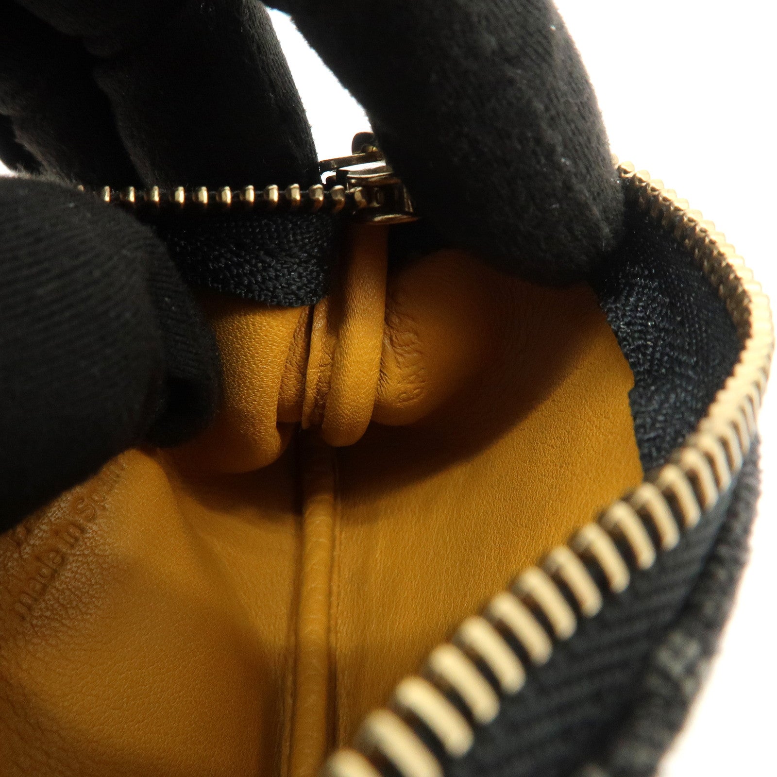 Louis Vuitton Monogram Denim Pochette Cles Coin Case Black M95616