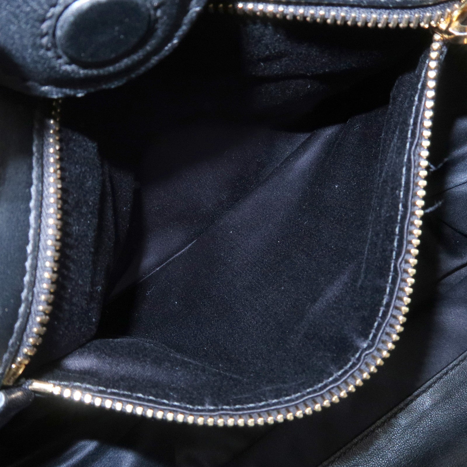 MIU MIU Matelasse Leather 2Way Bag Hand Bag Black RN1069