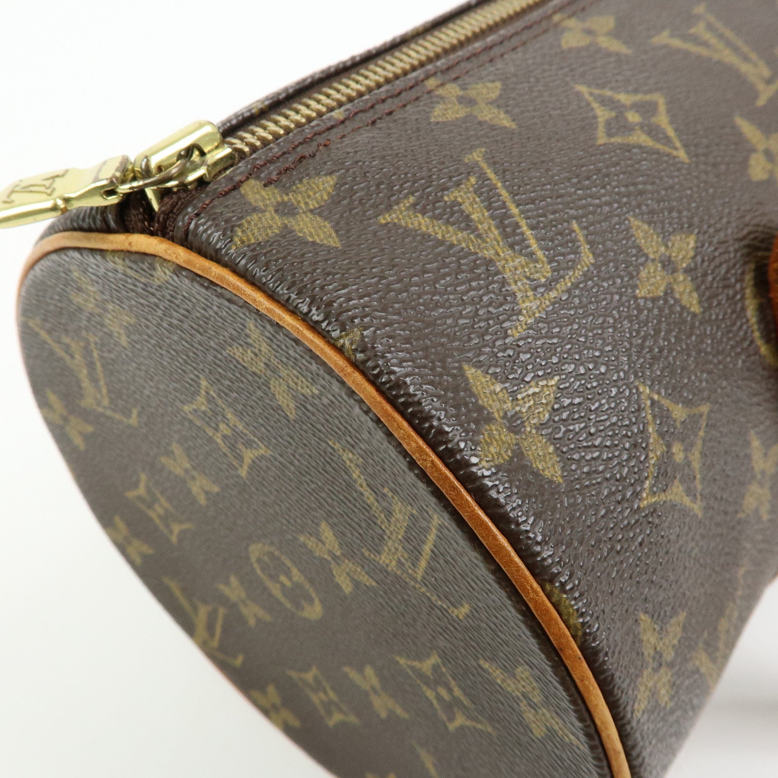 Louis Vuitton Monogram Papillon 30 Hand Bag Brown M51385