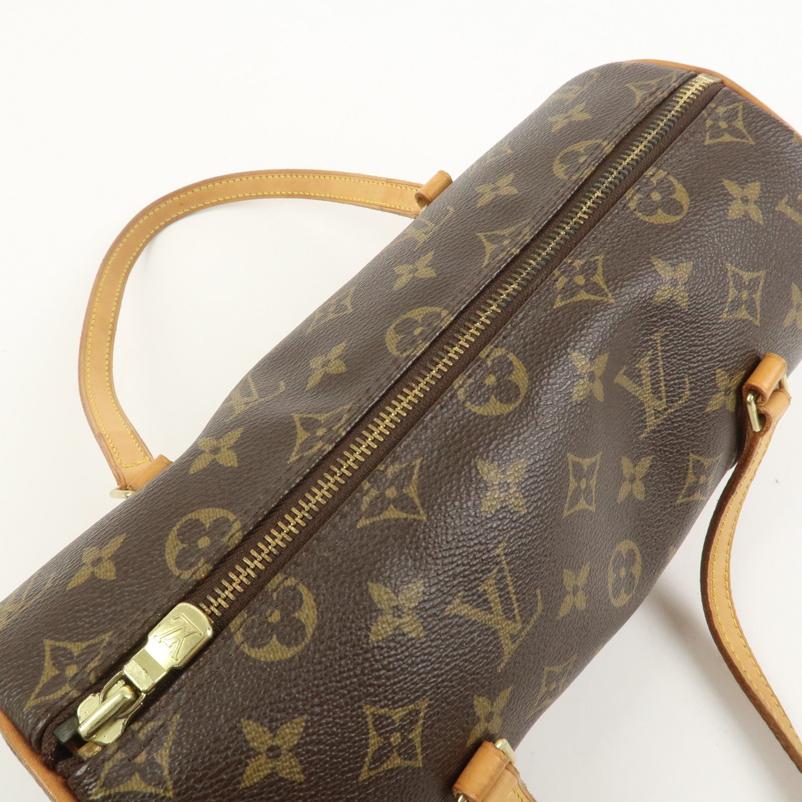 Louis Vuitton Monogram Papillon 26 Hand Bag Brown M51386