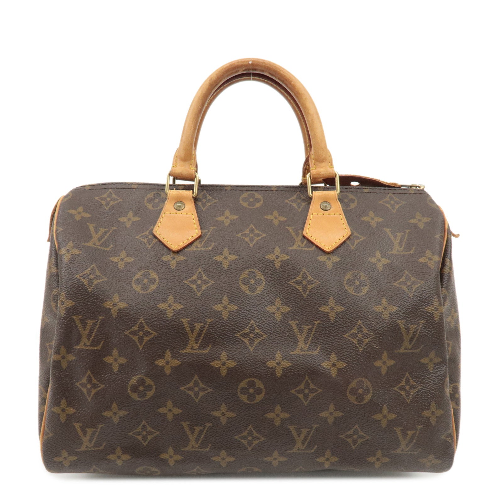 Louis Vuitton Monogram Speedy 30 Hand Bag Boston Bag M41526 Used