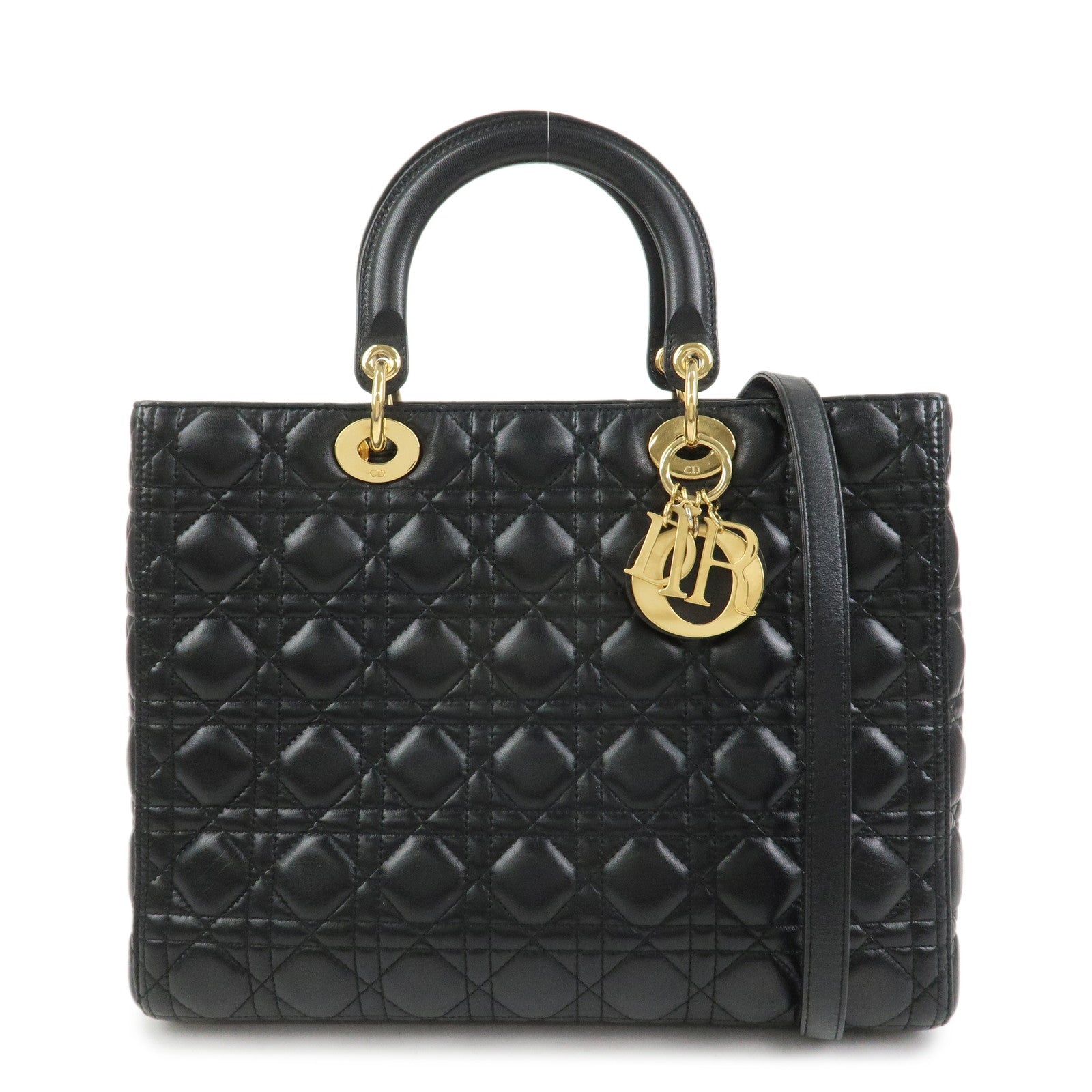 Christian Dior Cannage Lady Dior 2Way Hand Shoulder Bag CAL44560