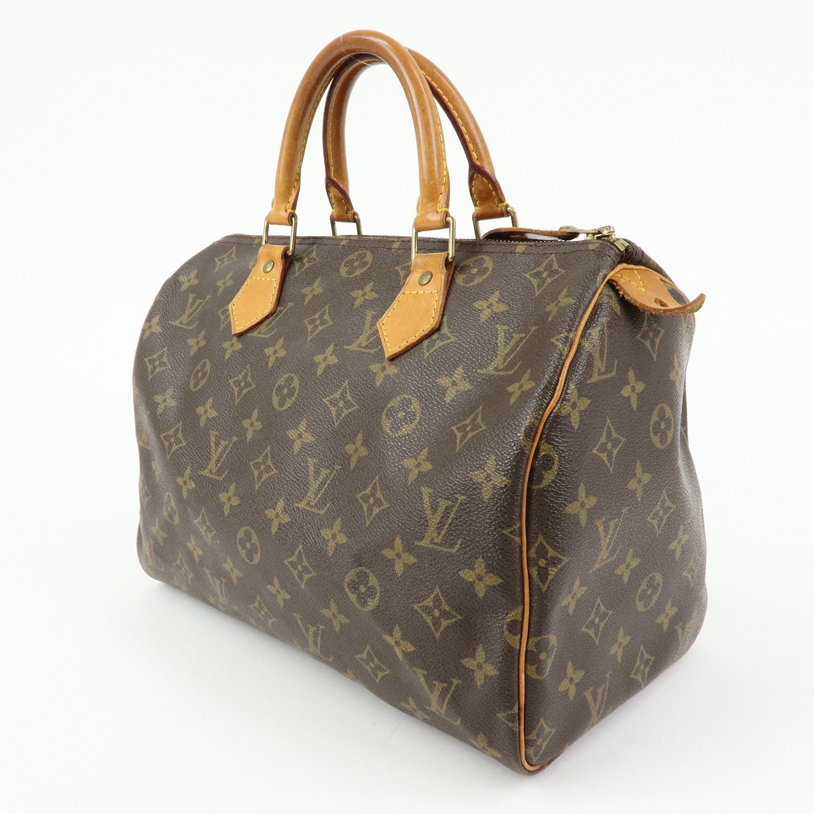 Louis Vuitton Monogram Speedy 30 Boston Bag Hand Bag Brown M41526