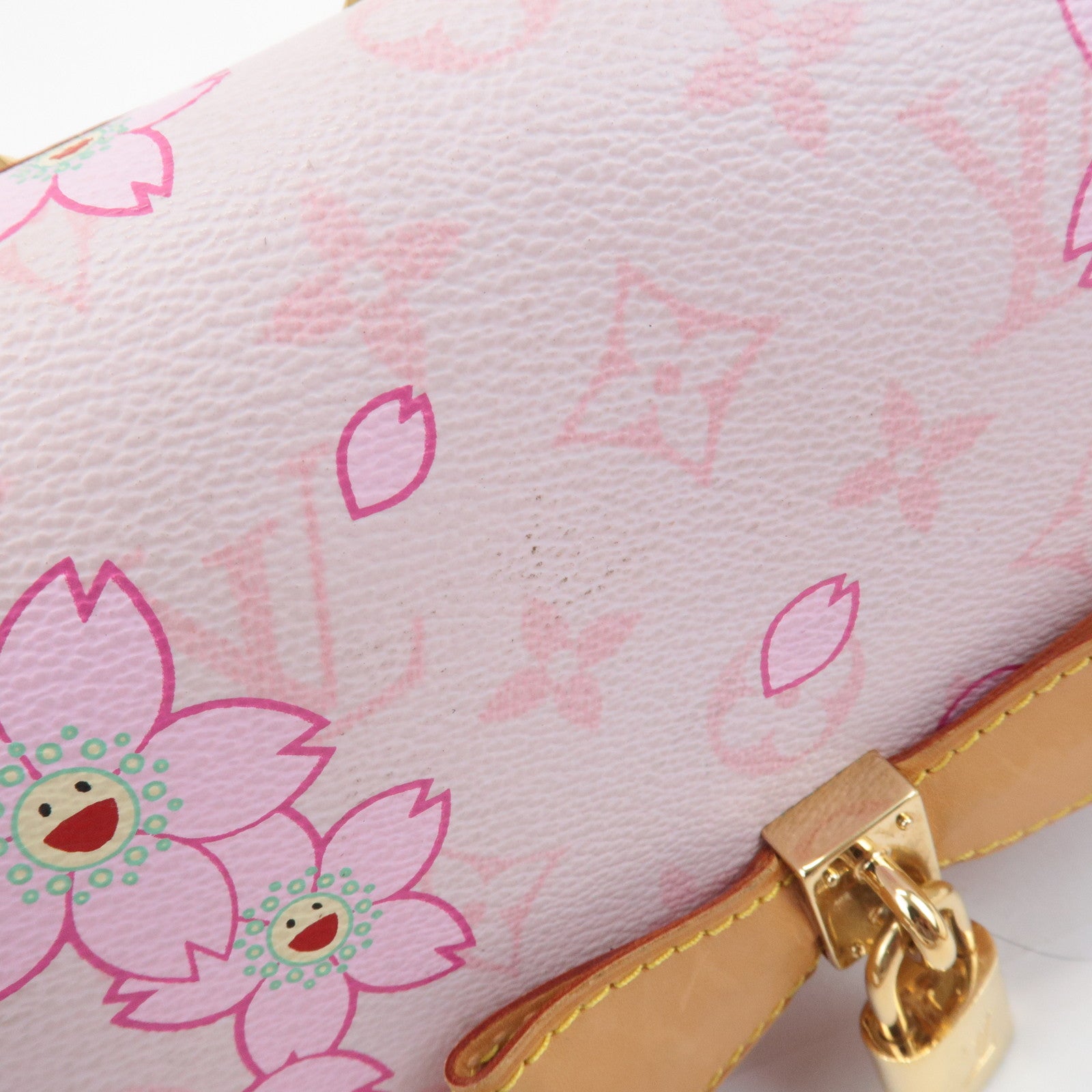 Louis Vuitton Monogram Cherry Blossom Papillon Hand Bag Rose M92010 Used