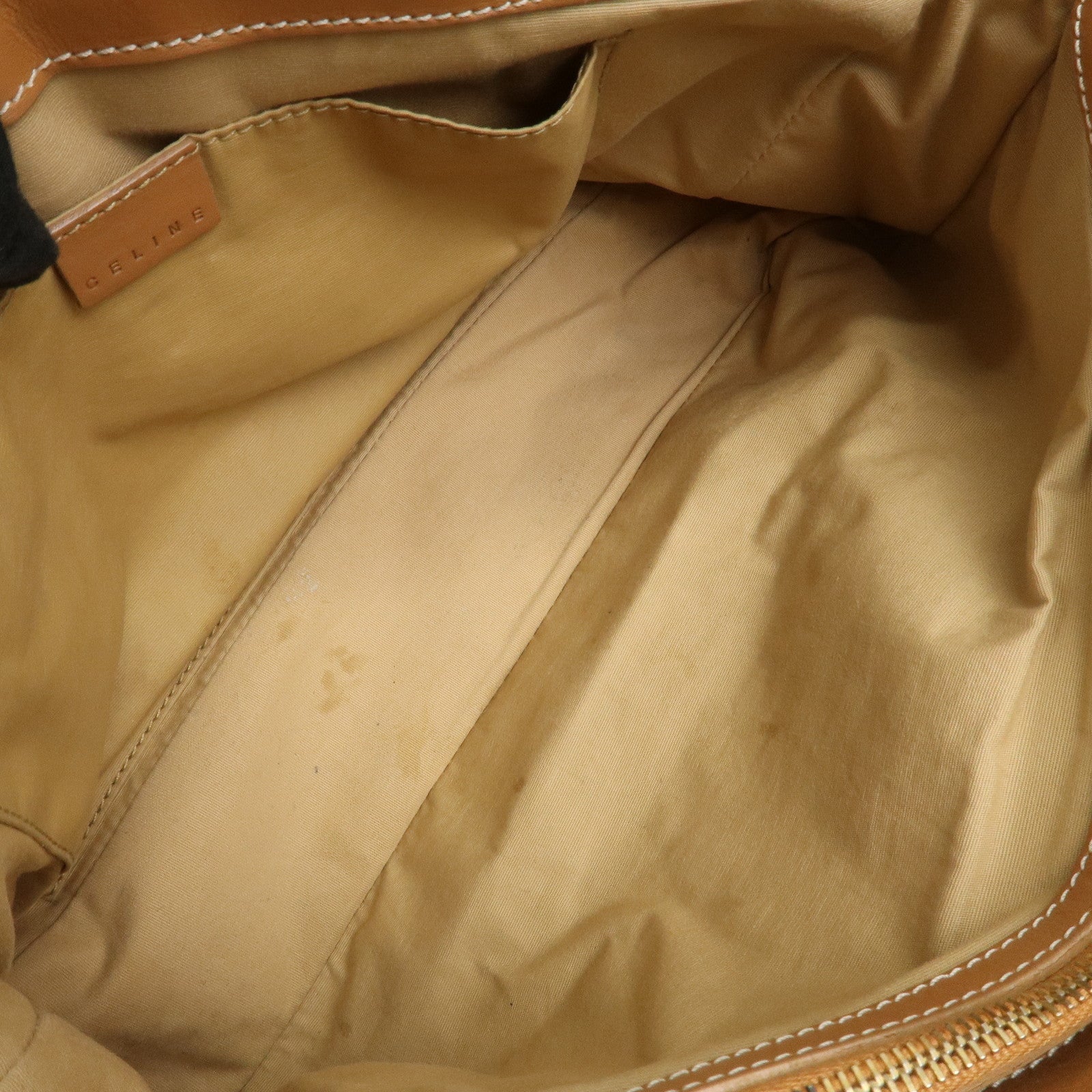 CELINE Macadam Leather Boogie Bag Hand Bag Tote Bag Brown