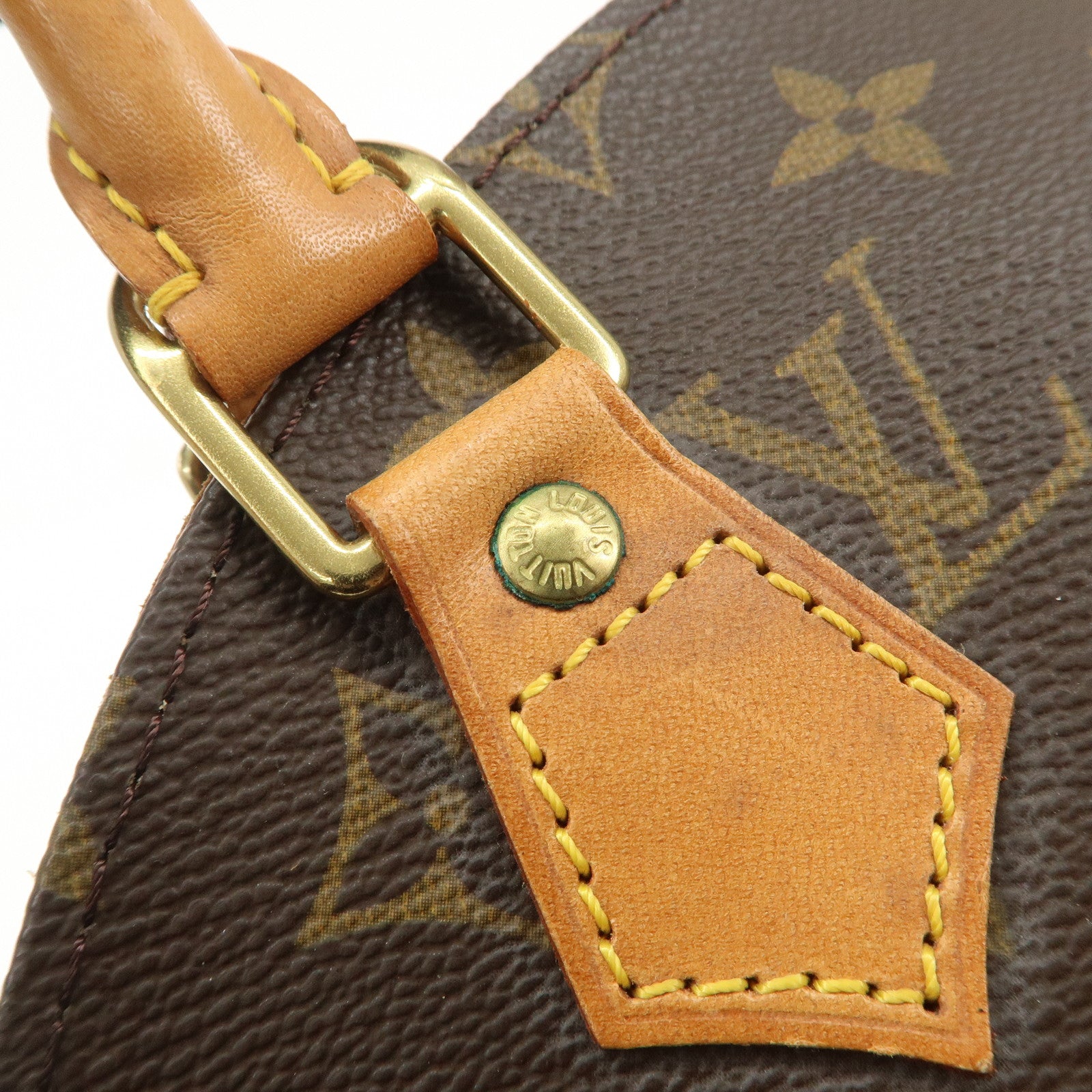 Louis Vuitton Monogram Ellipse PM Hand Bag Brown M51127 Used