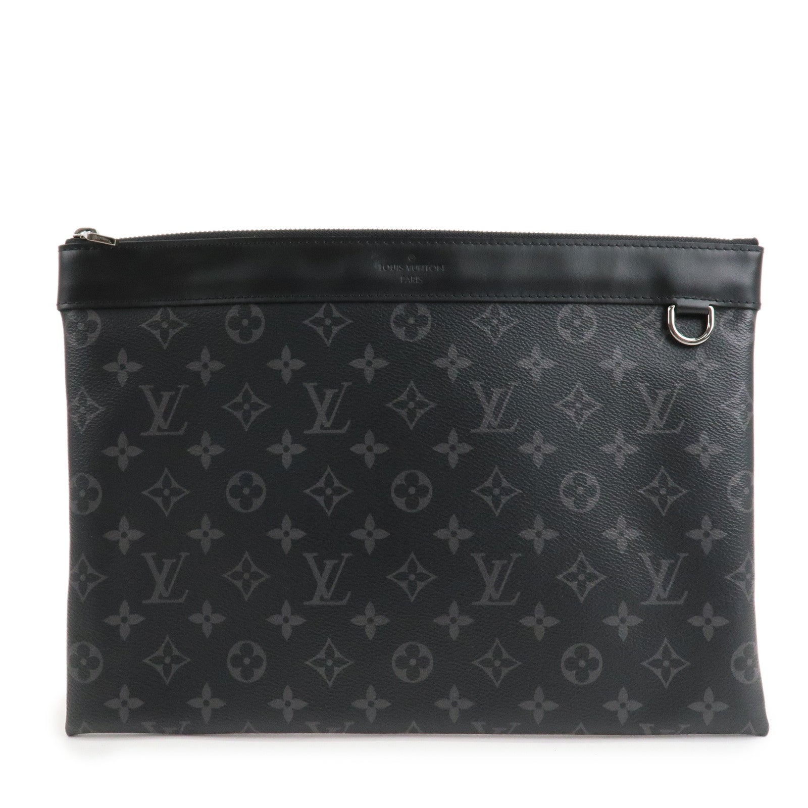 Louis Vuitton Monogram Eclipse Pochette Discovery Clutch Bag M62291