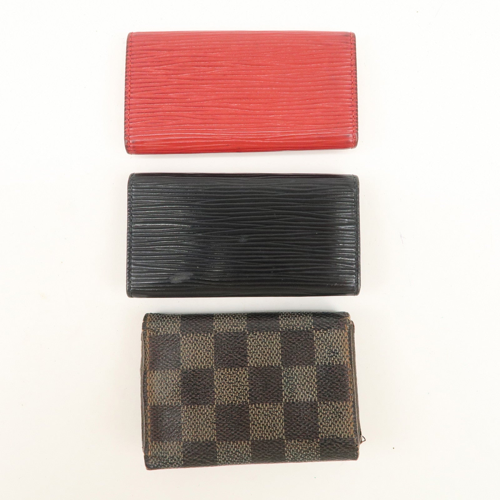 Louis Vuitton Epi Damier Set of 3 Key Case M63827 M63822 N62630 Used